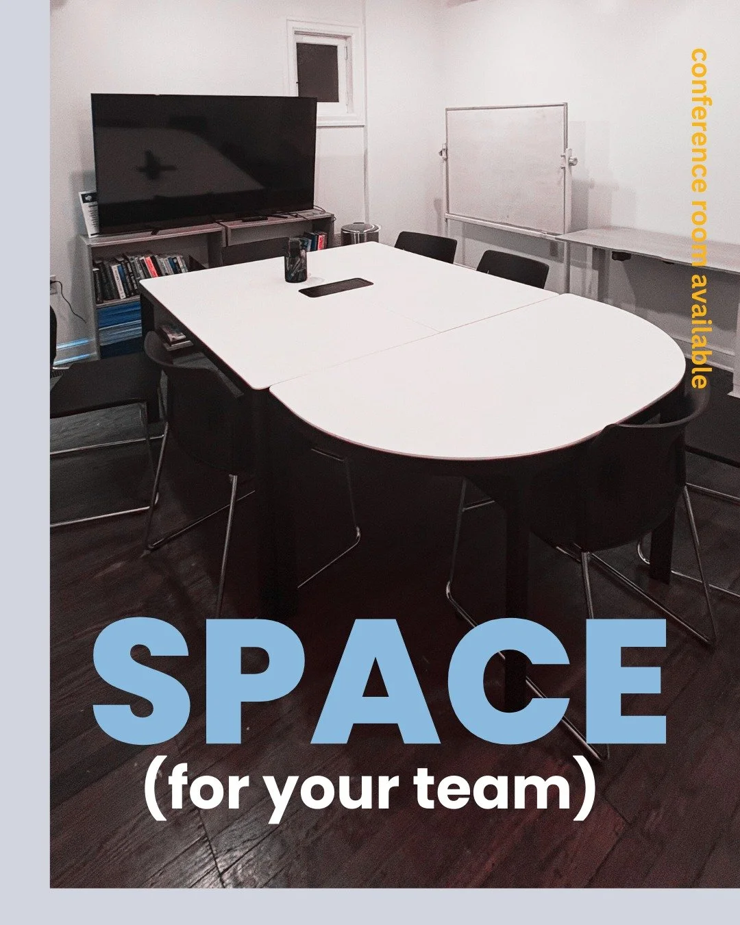 Need a place for your meetings or team brainstorming sessions?

Did you know we have a conference room rental option?

Reach out to inquire. 

(P.S... Renting a desk or other memberships at The Grotto gives you access to free conference room hours! ?