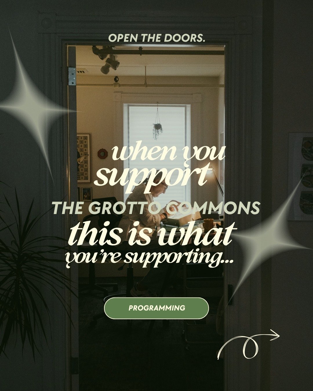 The world looks bleak lately, tbh. 

I know around here we're often wondering and discussing what we can do to truly make each day little brighter, to make life a little easier. 

It's spaces like community centers, like The Grotto, that truly do tha