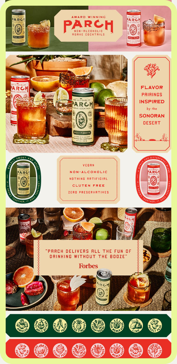 Parch coming at number eleven in the best Amazon A+ content in beverage