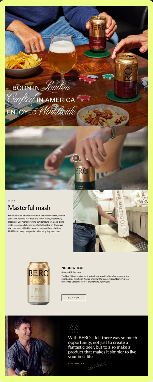 Snippet of number 3 on the list of top Amazon A+ content in beverage category