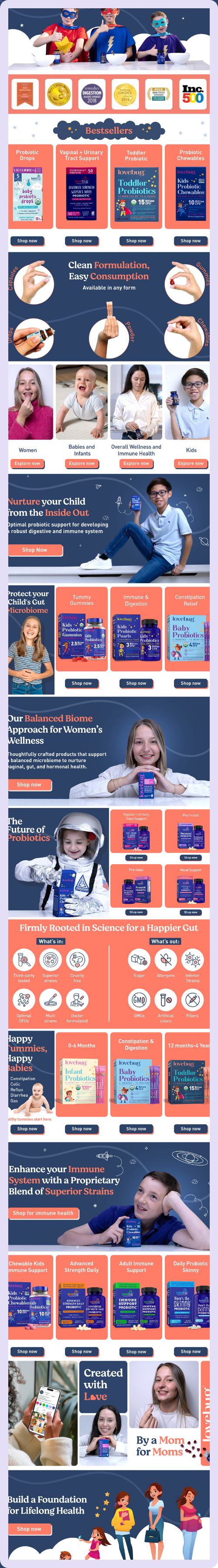 Amazon storefront of lovebug  making it in number 3 of the top 10 Amazon storefronts in supplements