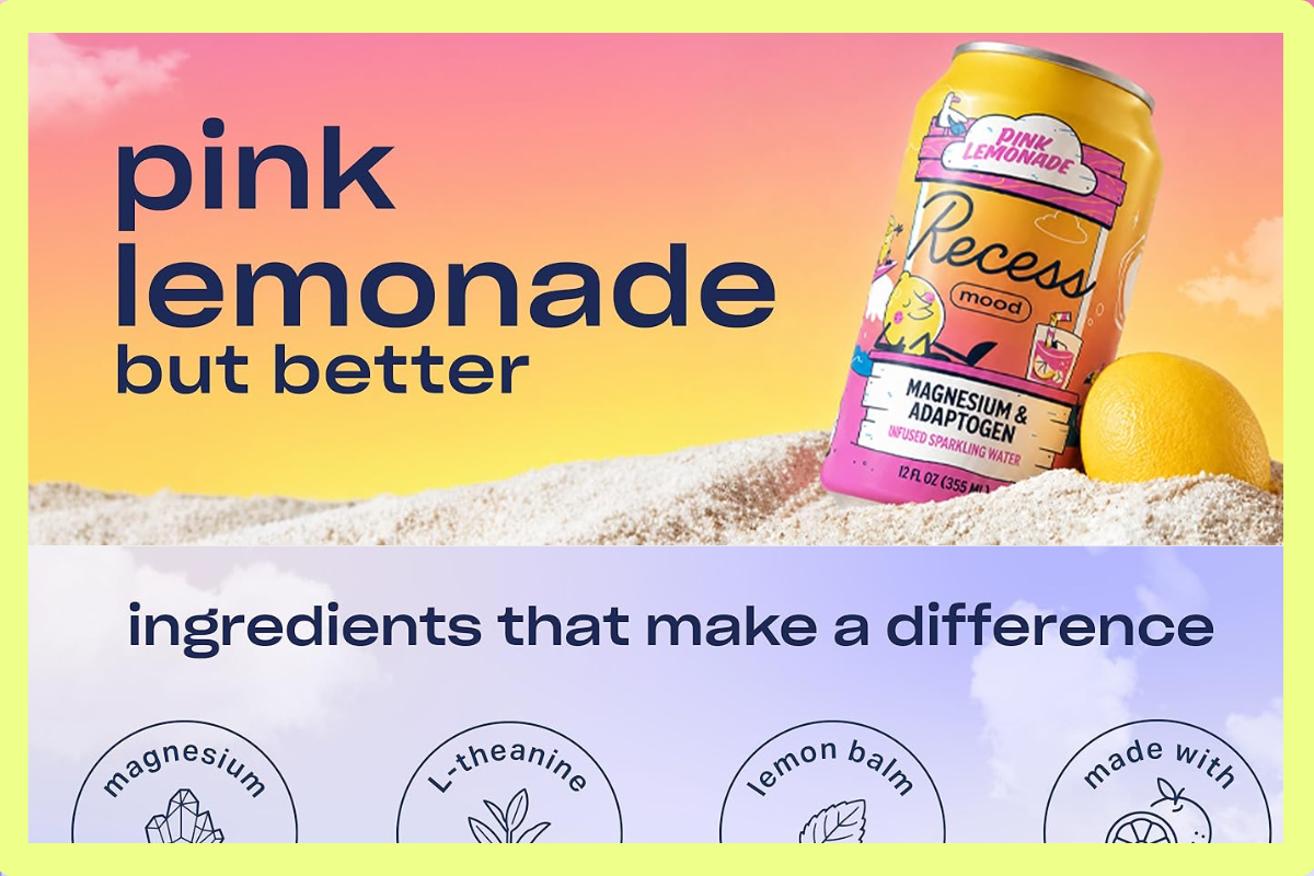 number 8 on the top 11 best Amazon A+ content in the beverage category goes to Recess