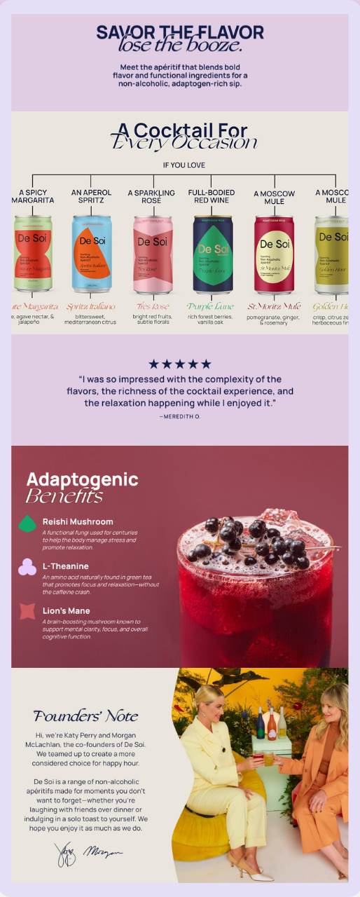 De Soi coming at number ten in the best Amazon A+ content in beverage