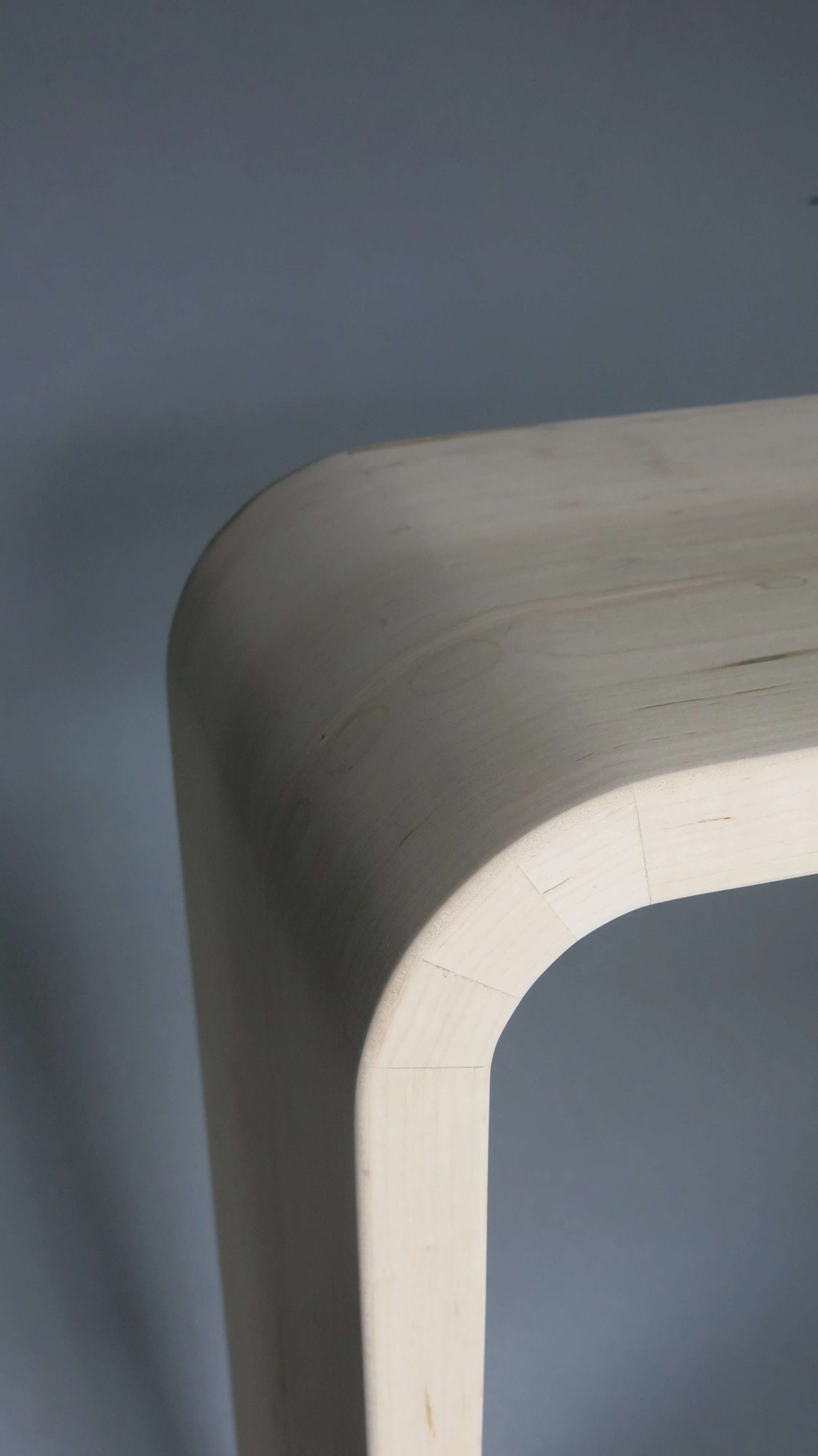 Table, Maple, curved top to leg.JPG