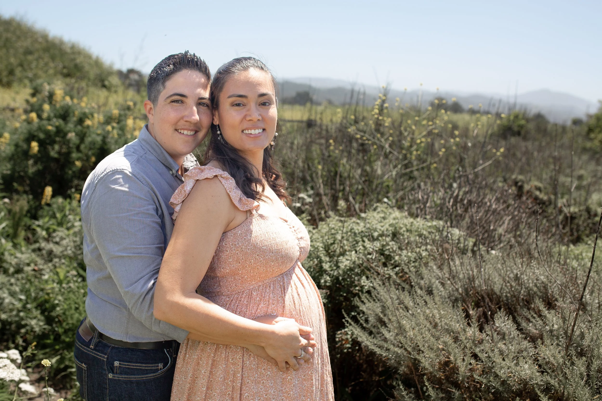 Catherine and Cassie's Half Moon Bay Maternity Shoot