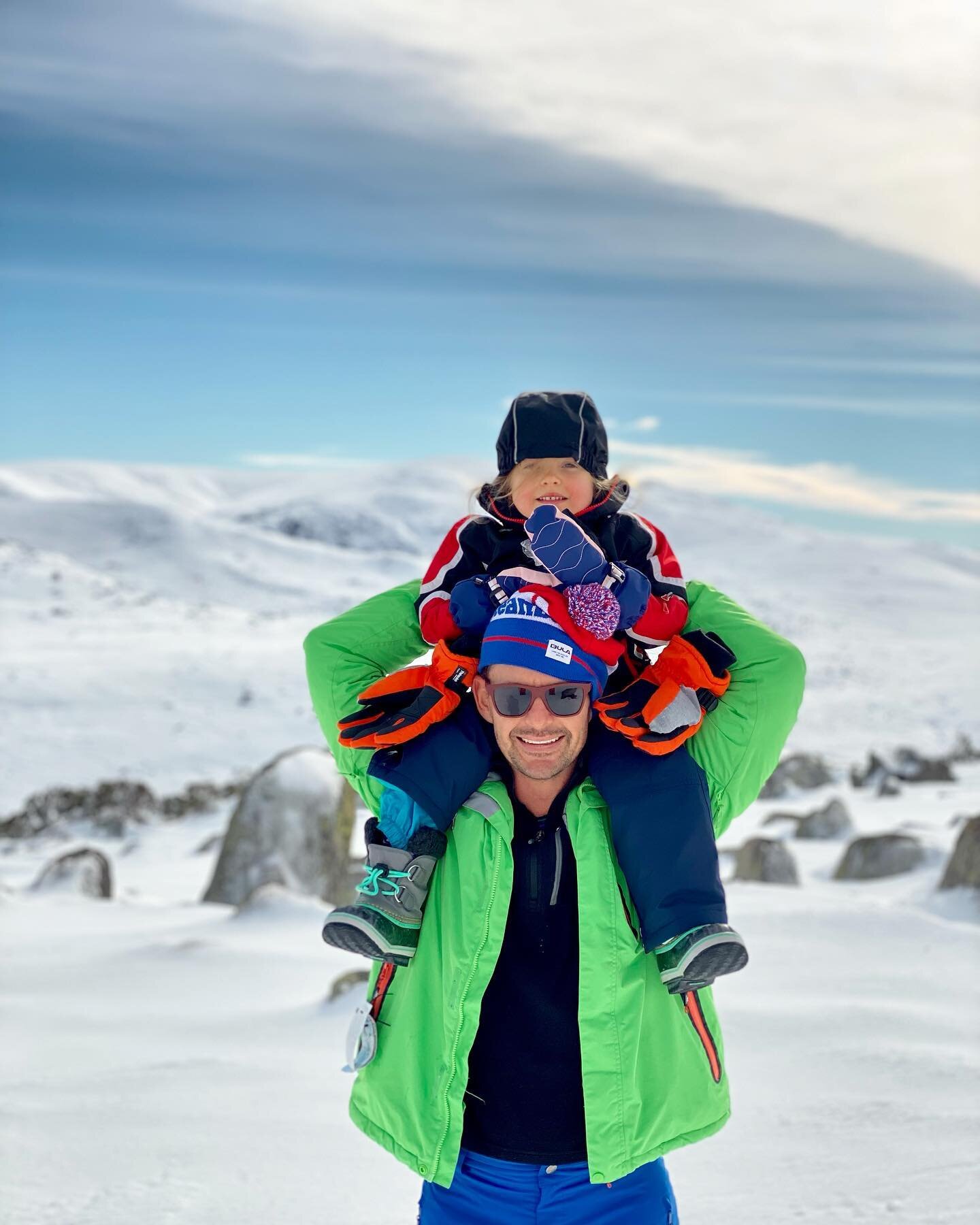 Snow flurries today @charlottepass_snow, but the other day we experienced glorious weather. We took the chairlift to the top of the mountain and collected Elsa wands in a Narnia-like forest. It was magical.