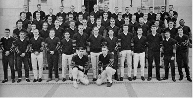 Zebras Roam Wheeler Steps Pictured Above: First Row (left to right): Tim Scofield, Steve Brandt 2nd Row : Doug Burnett, Tom Graves, Jim Burress, Bill McAdam, Shiori Sakamoto, Gary Rogers, Doug Graham, Stephen Horn, Roger Kent, Larry Costa, Dick Smith, Joe Slusky, Dennis Natali 3rd Row : Richard Konecky, William Lascurettes, Perry Dobson, Jack Trumbo, Newell Booth, Rae Archibald, Rich Myer, Bill Barbee, Denis Vollom, Gerald Nordstrom, Paul Davis, Bob Wendell, John Erby 4th Row : Dave Maggard, Bob Curley, Jeff Grant, Dick Schmidt, Dick Carlsen, John Rebelo, Dan Salazar, Bob Millinich, Brett Merner, Jim McManus, Bill Hoogs, Woody Covington, Ned Averbuck 5th Row : Karl Uebel, Ed Donahue, Pete Green, Preston Porter, Russell Porter, Woody Teel, Bob Snyder, Paul Welles, Mike Jauregui, Jerry King, Ken Docter, Don MacAdam, Manuel Penaflor, Norm McLean