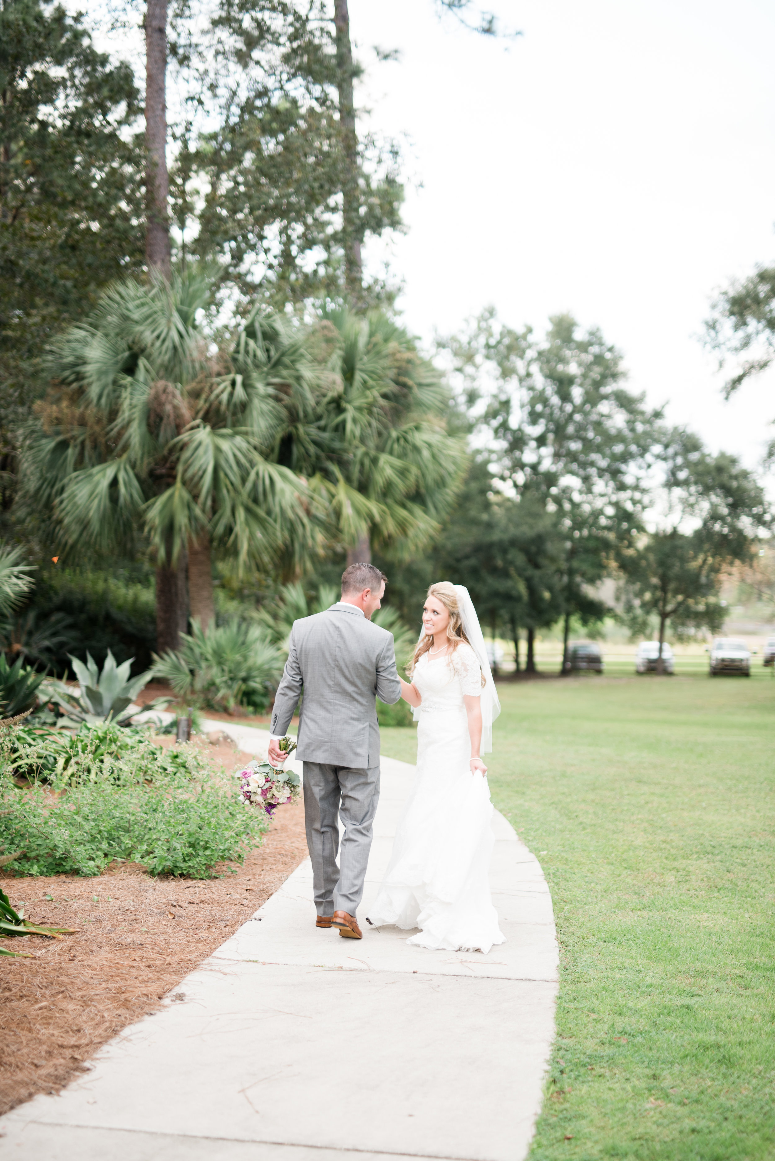 Church Wedding + Mobile Botanical Gardens Reception Photographed by Kristen Grubb Photography