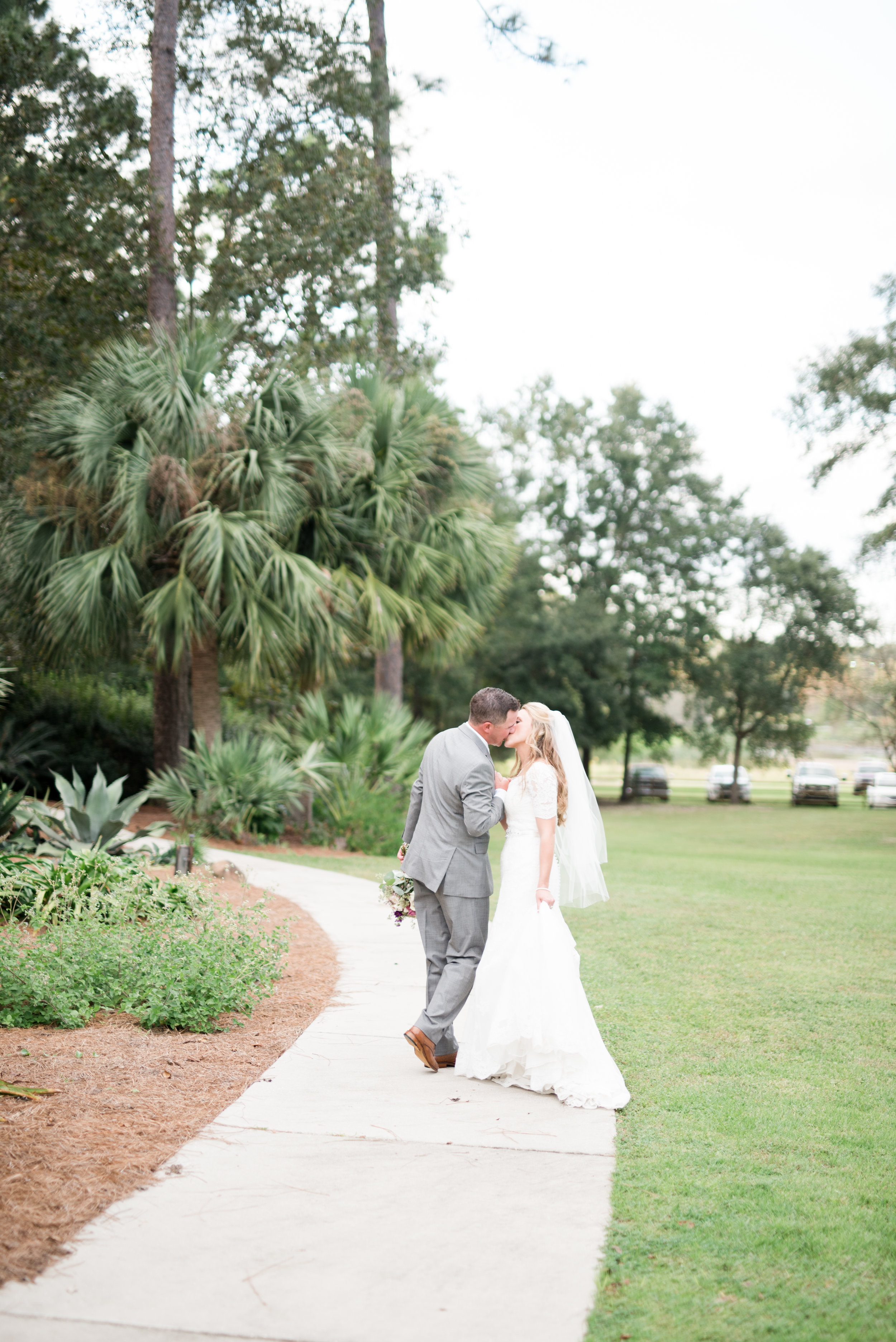 Church Wedding + Mobile Botanical Gardens Reception Photographed by Kristen Grubb Photography