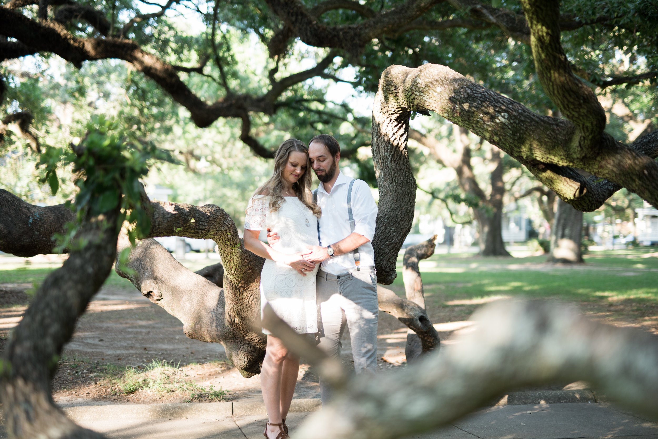 Downtown Mobile Alabama Family Portraits in Washington Square by Kristen Grubb Photography