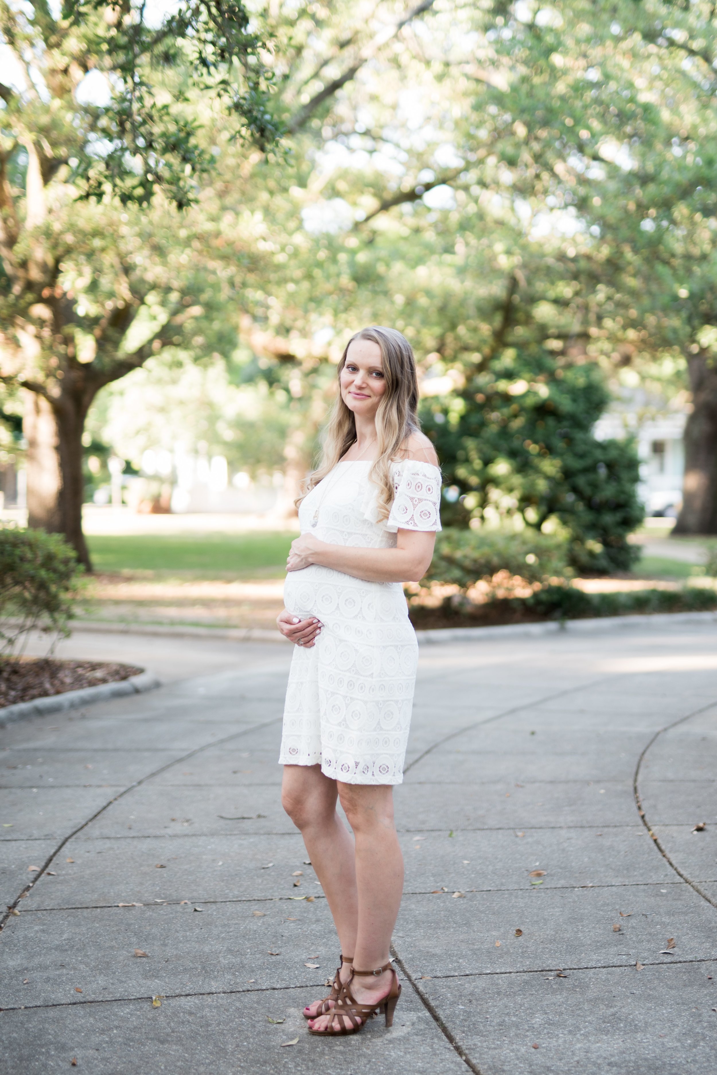 Downtown Mobile Alabama Family Portraits in Washington Square by Kristen Grubb Photography