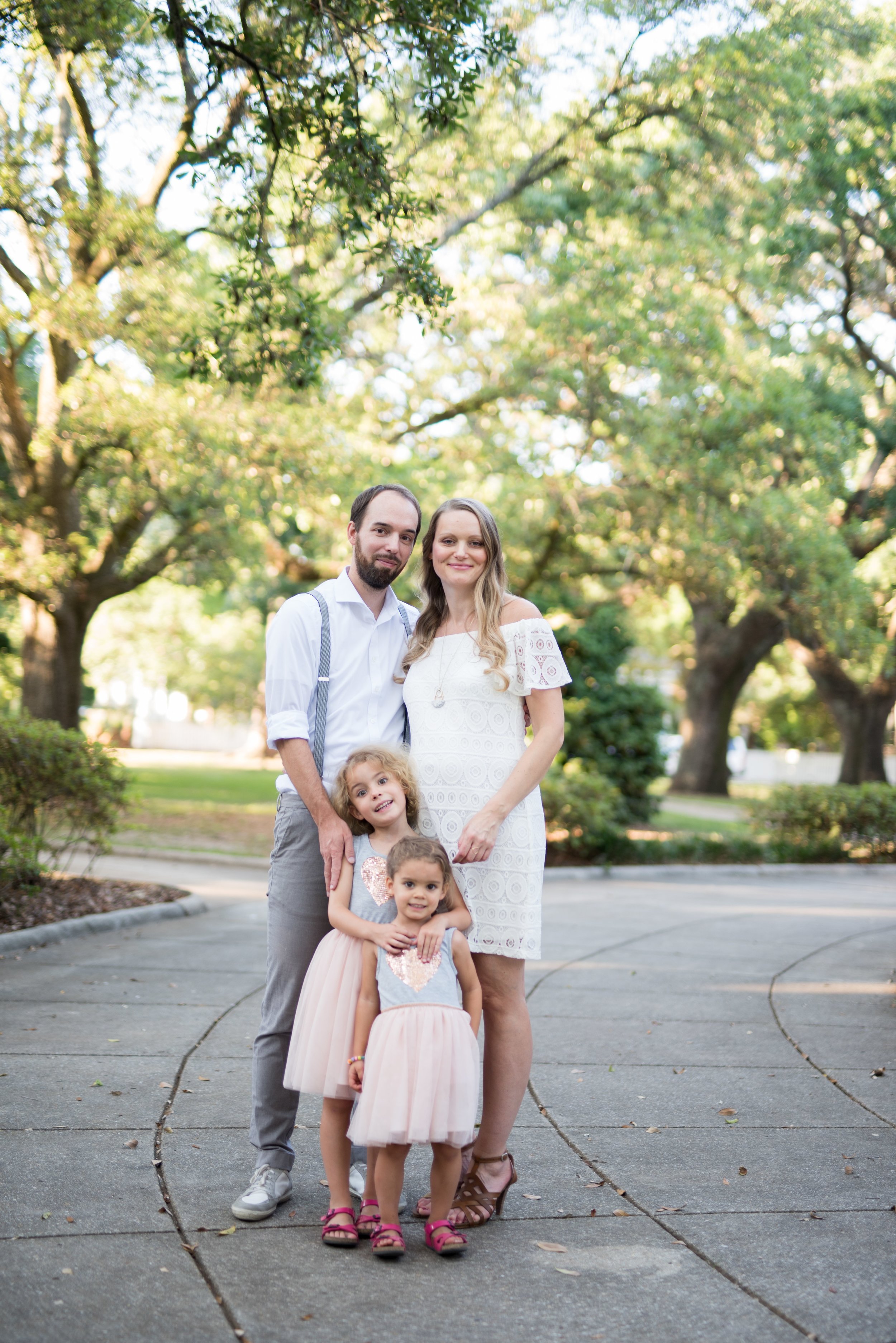 Downtown Mobile Alabama Family Portraits in Washington Square by Kristen Grubb Photography