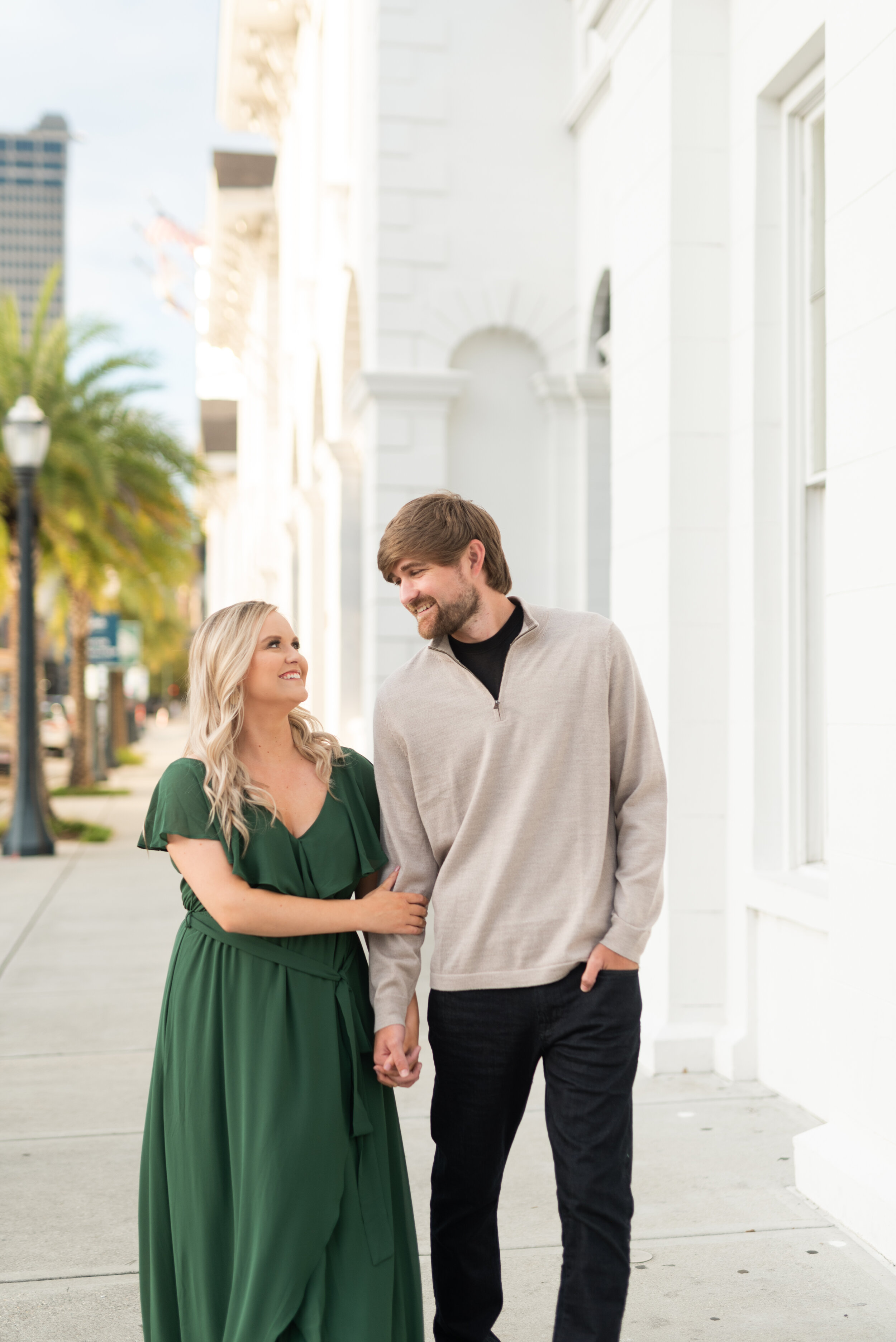 Downtown Mobile Alabama Anniversary Photoshoot by Kristen Marcus Photography