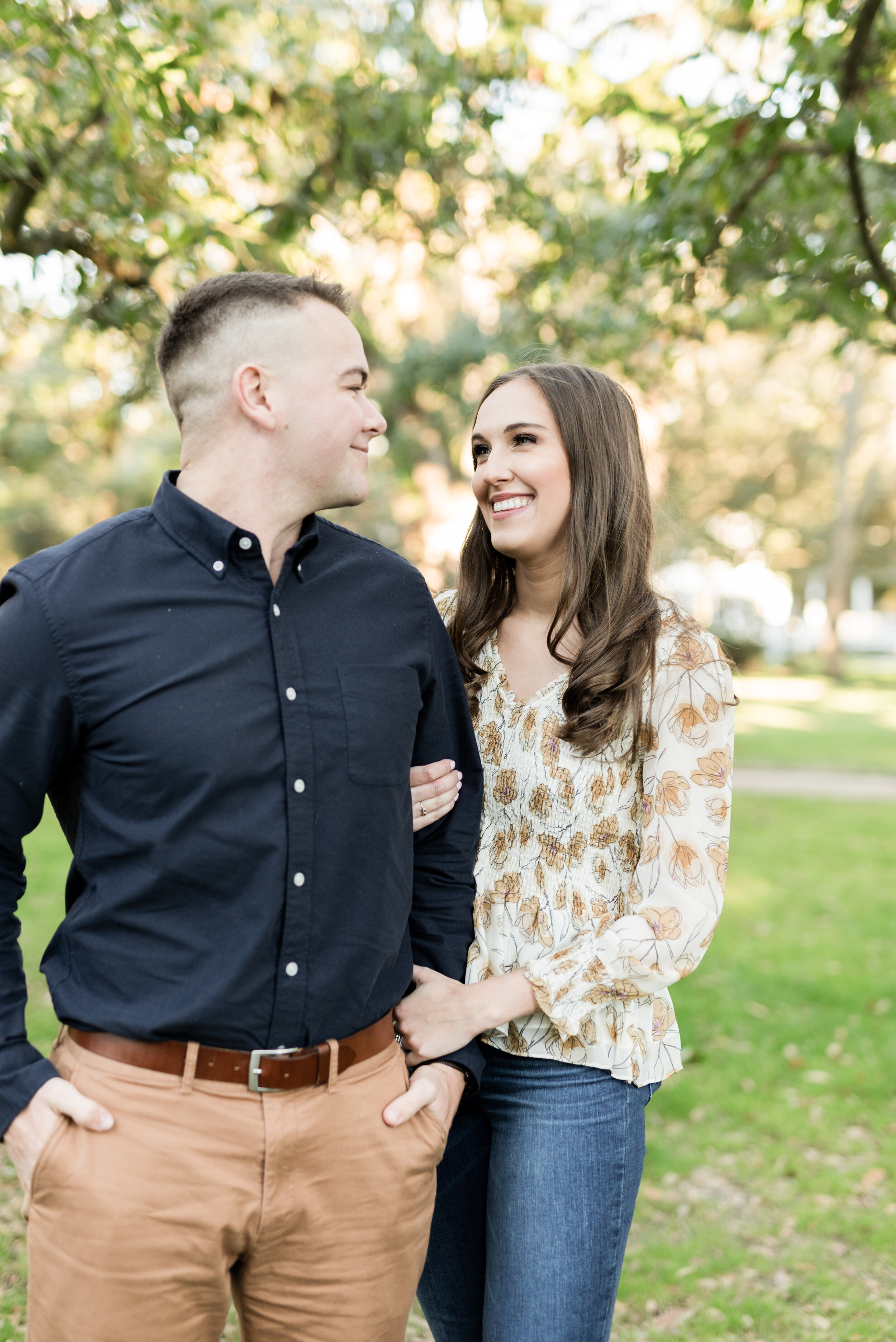 Washington Square Engagement Session Portraits of Rachel + Chase's Engagement Photographed by Kristen Marcus Photography