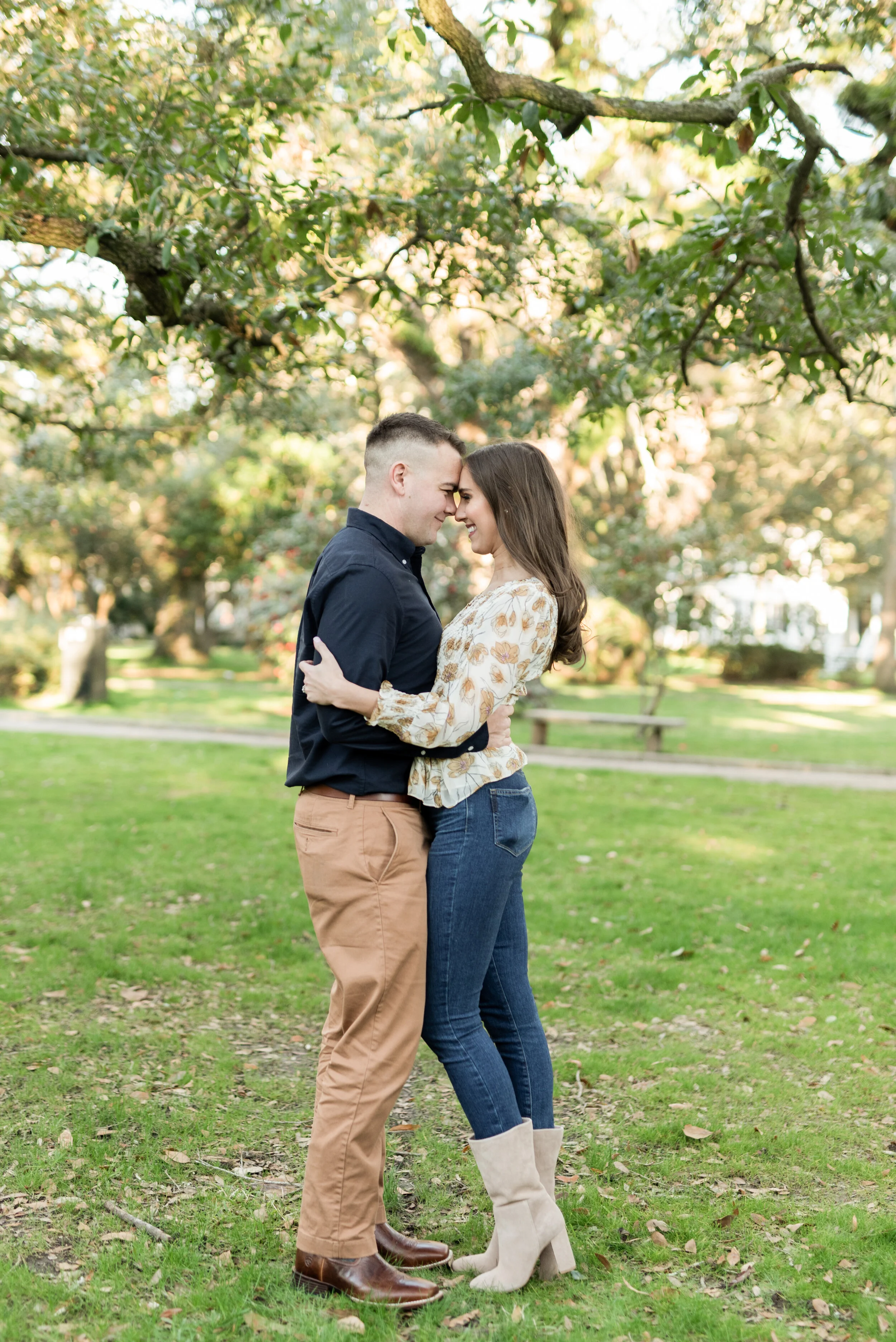 Washington Square Engagement Session Portraits of Rachel + Chase's Engagement Photographed by Kristen Marcus Photography