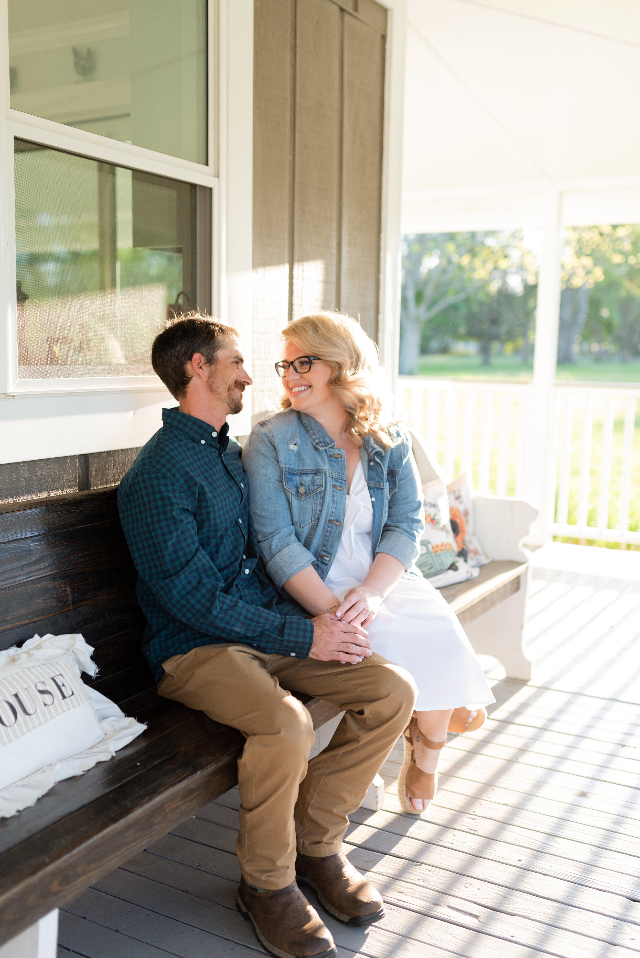 Mobile Alabama Home Engagement Session Photography Photographed by Kristen Marcus Photography
