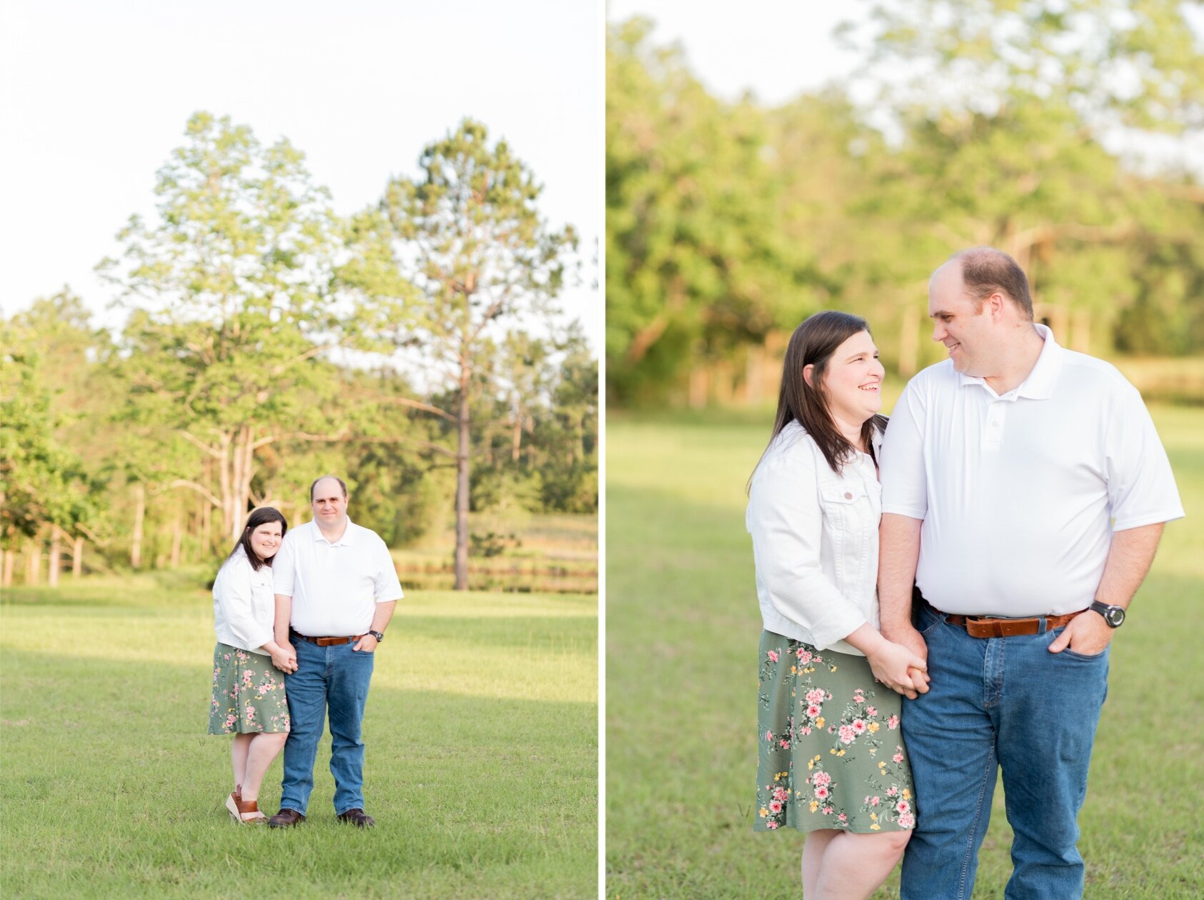Bay Minette, Alabama Backyard Engagement Session Portraits Photography Photographed by Kristen Marcus Photography