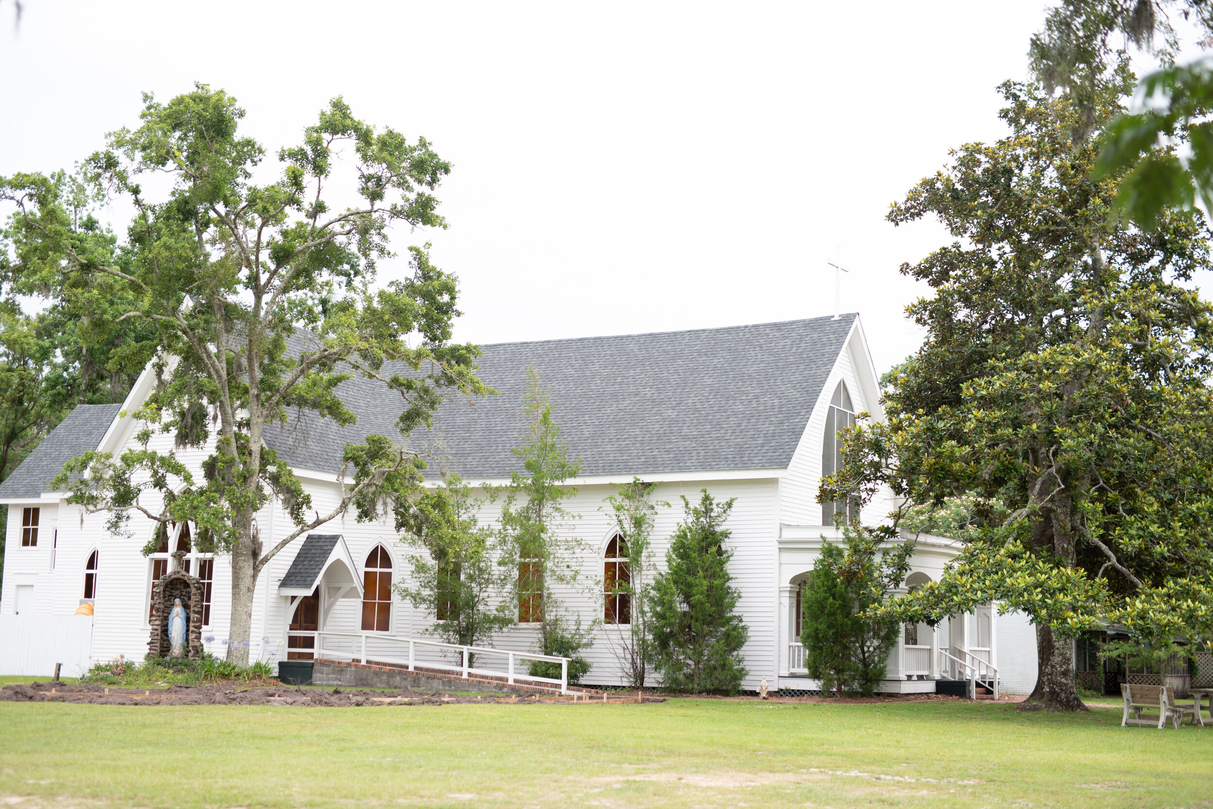 Sacred Heart Chapel Wedding and The Venue in Fairhope Alabama Wedding Photography Photographed by Kristen Marcus Photography