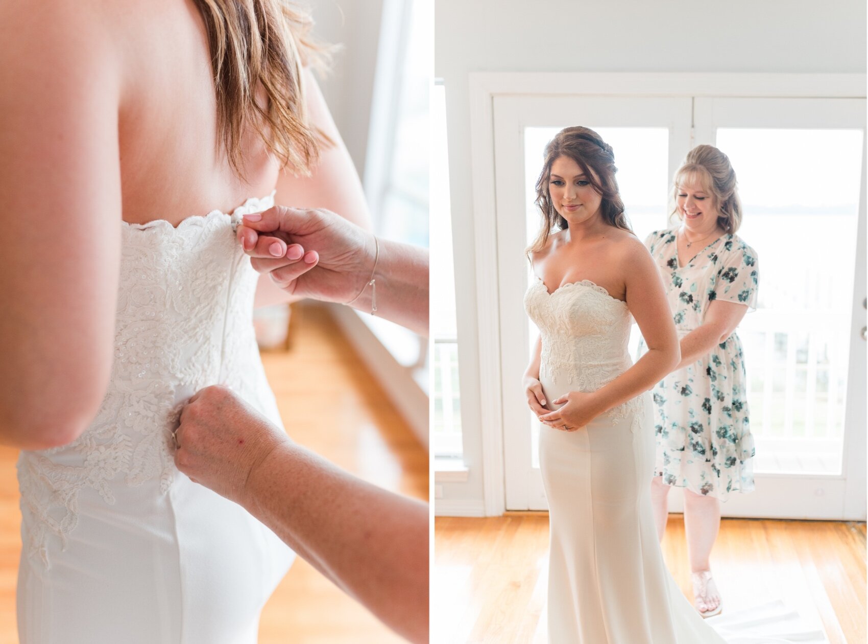 July Orange Beach Wedding Bride Getting Ready Photographed by Kristen Marcus Photography