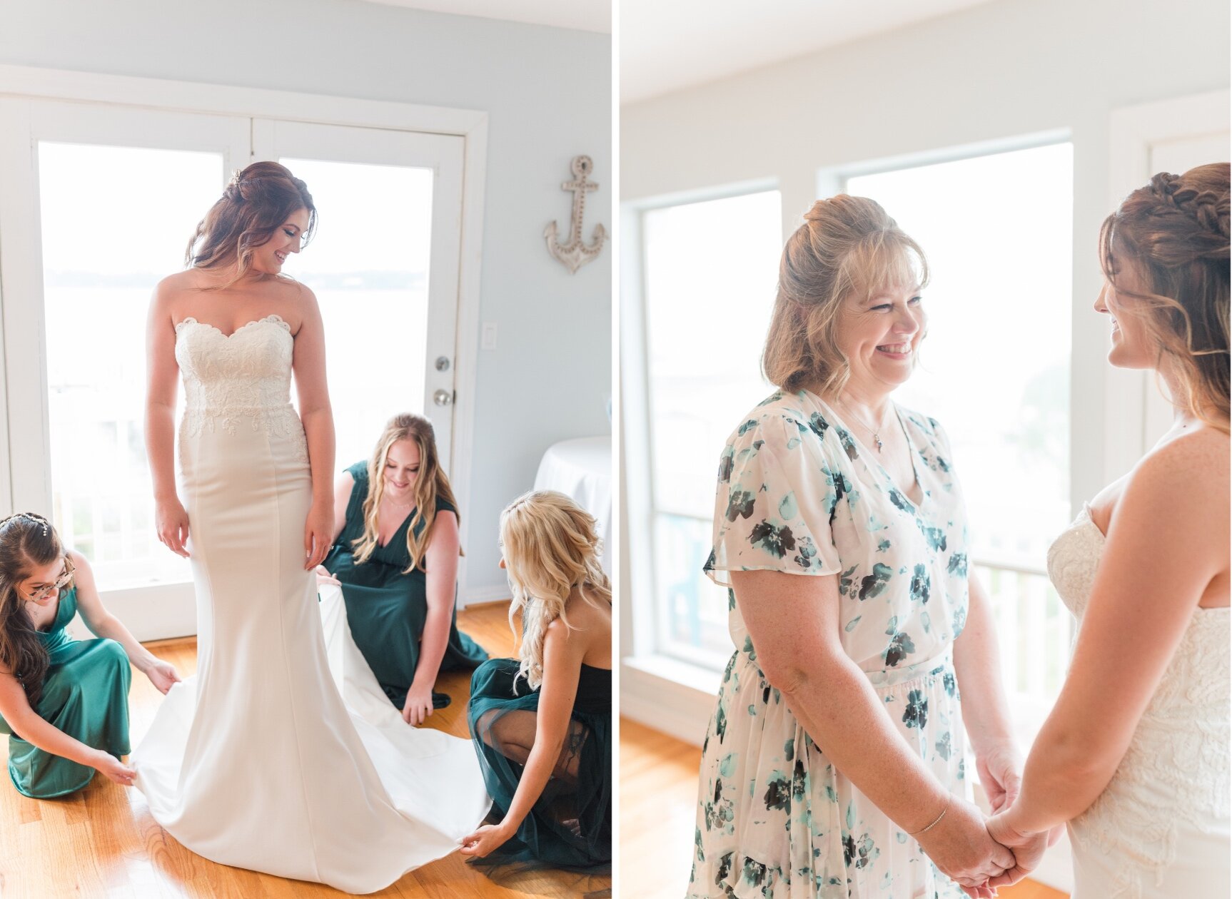 July Orange Beach Wedding Bride Getting Ready Photographed by Kristen Marcus Photography