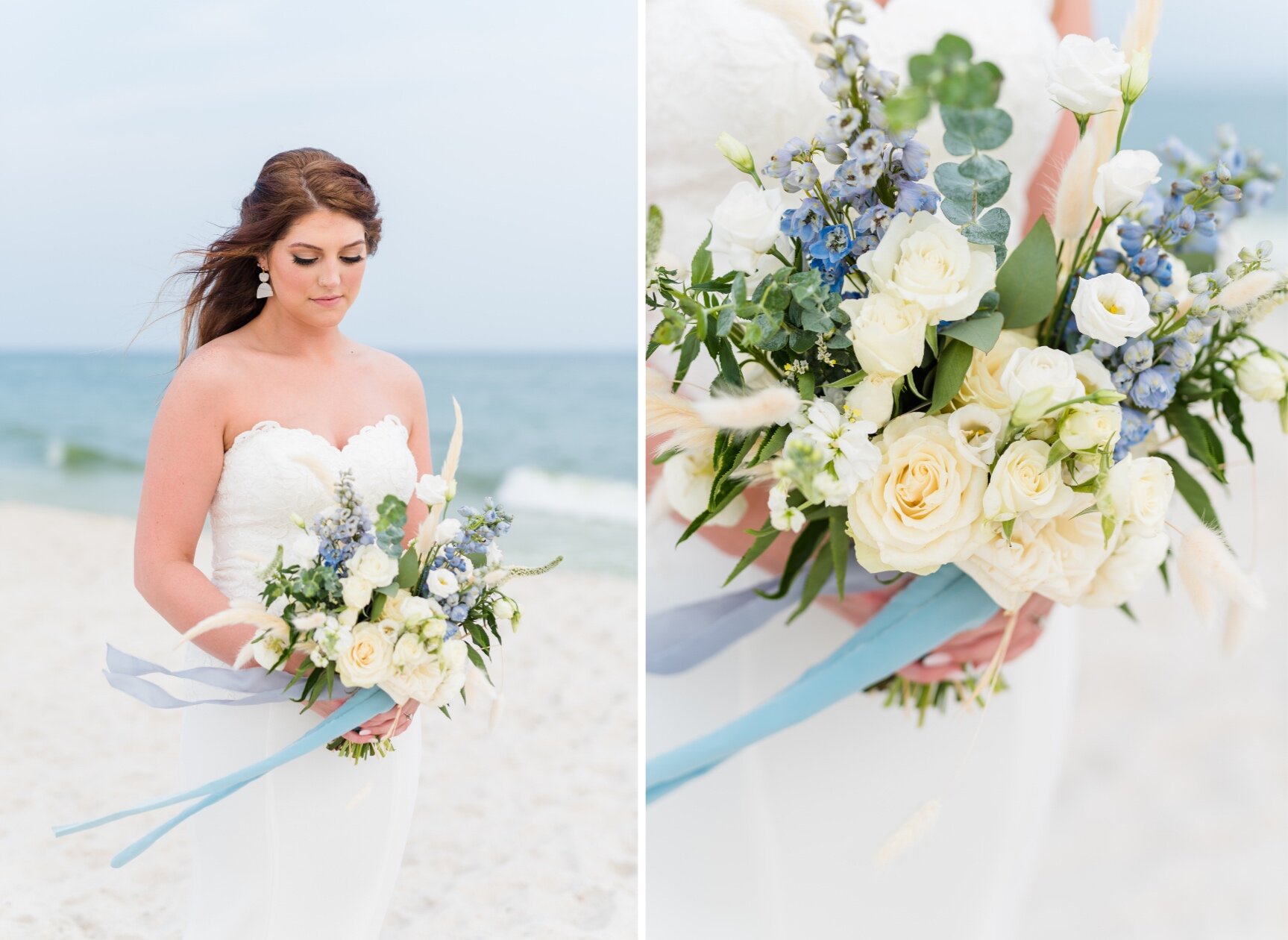 July Orange Beach Wedding Bridal Party Portraits Photographed by Kristen Marcus Photography