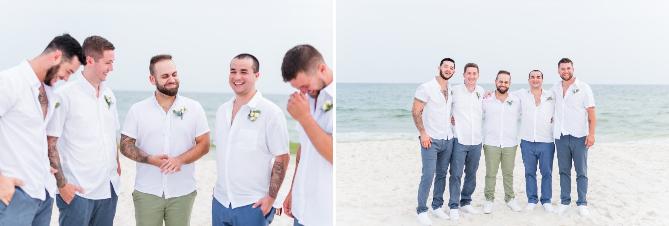 July Orange Beach Wedding Bridal Party Portraits Photographed by Kristen Marcus Photography