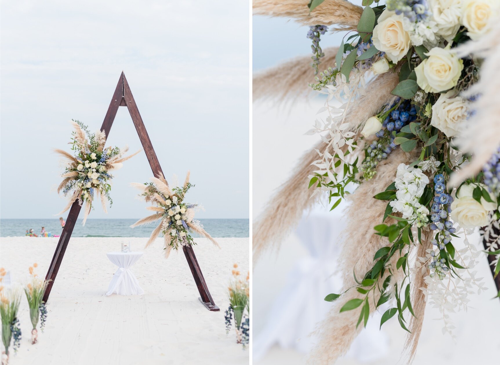 July Orange Beach Wedding Ceremony Photographed by Kristen Marcus Photography