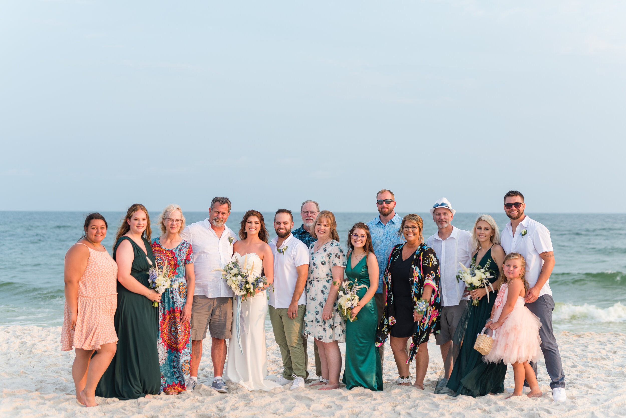July Orange Beach Wedding Family Formals Photographed by Kristen Marcus Photography