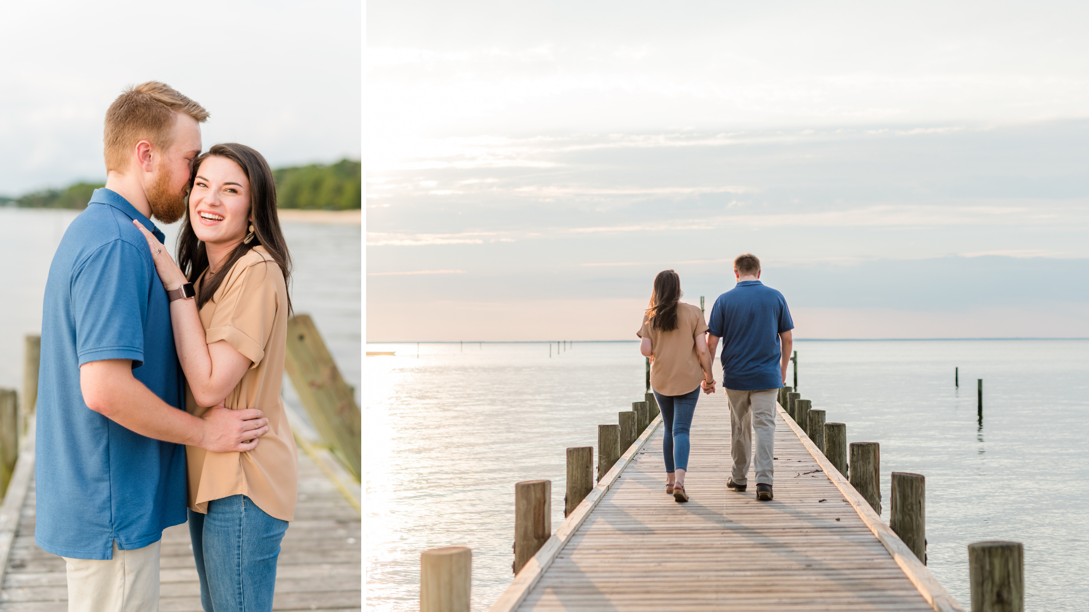 August Fairhope Pier Engagement Session Photography Photographed by Kristen Marcus Photography