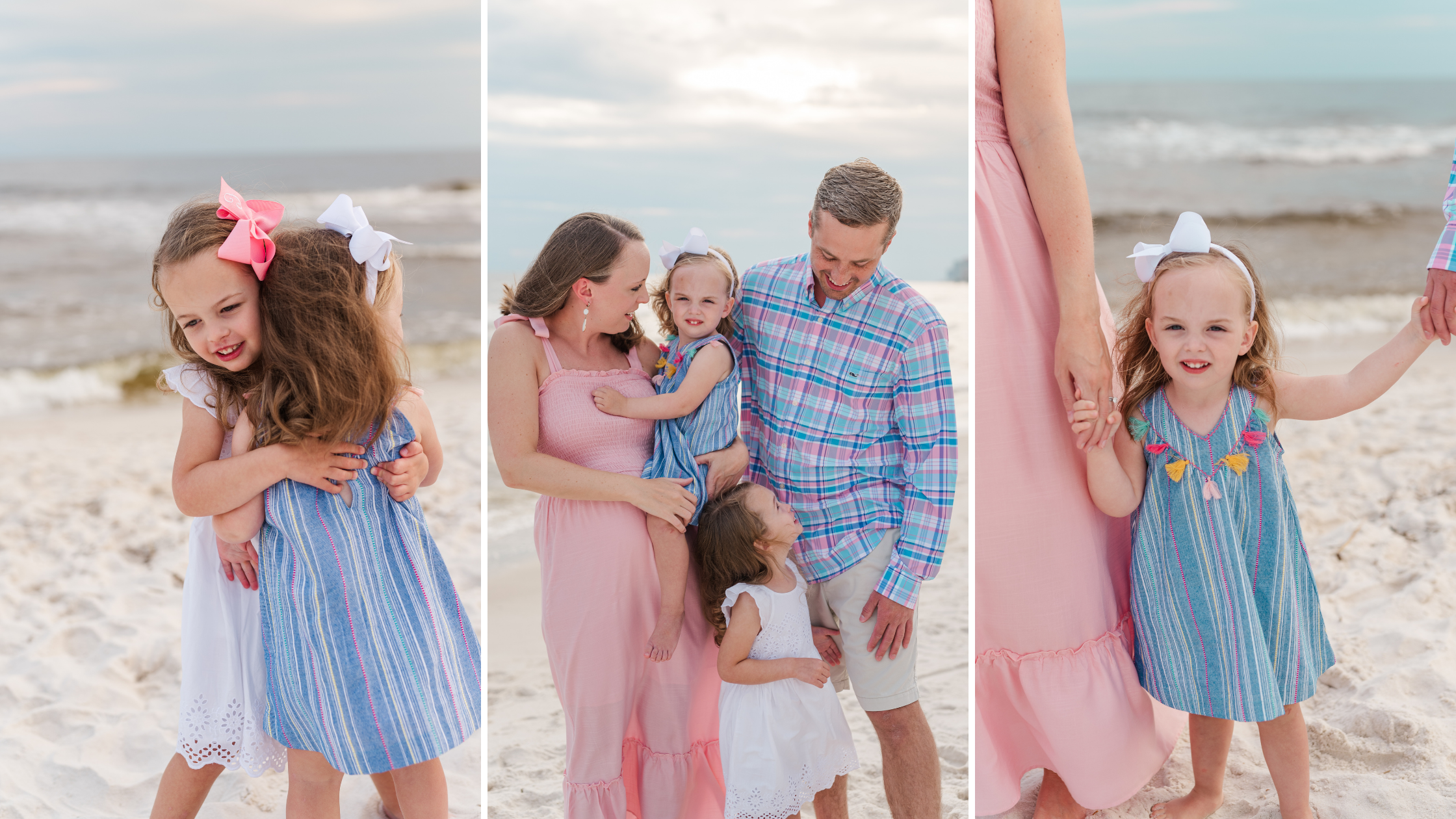 Orange Beach Alabama Family Photoshoot on the beach Photographed by Kristen Marcus Photography