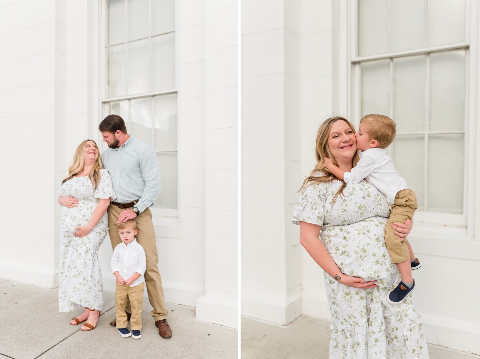 Downtown Mobile Alabama Maternity Photoshoot Photographed by Kristen Marcus Photography