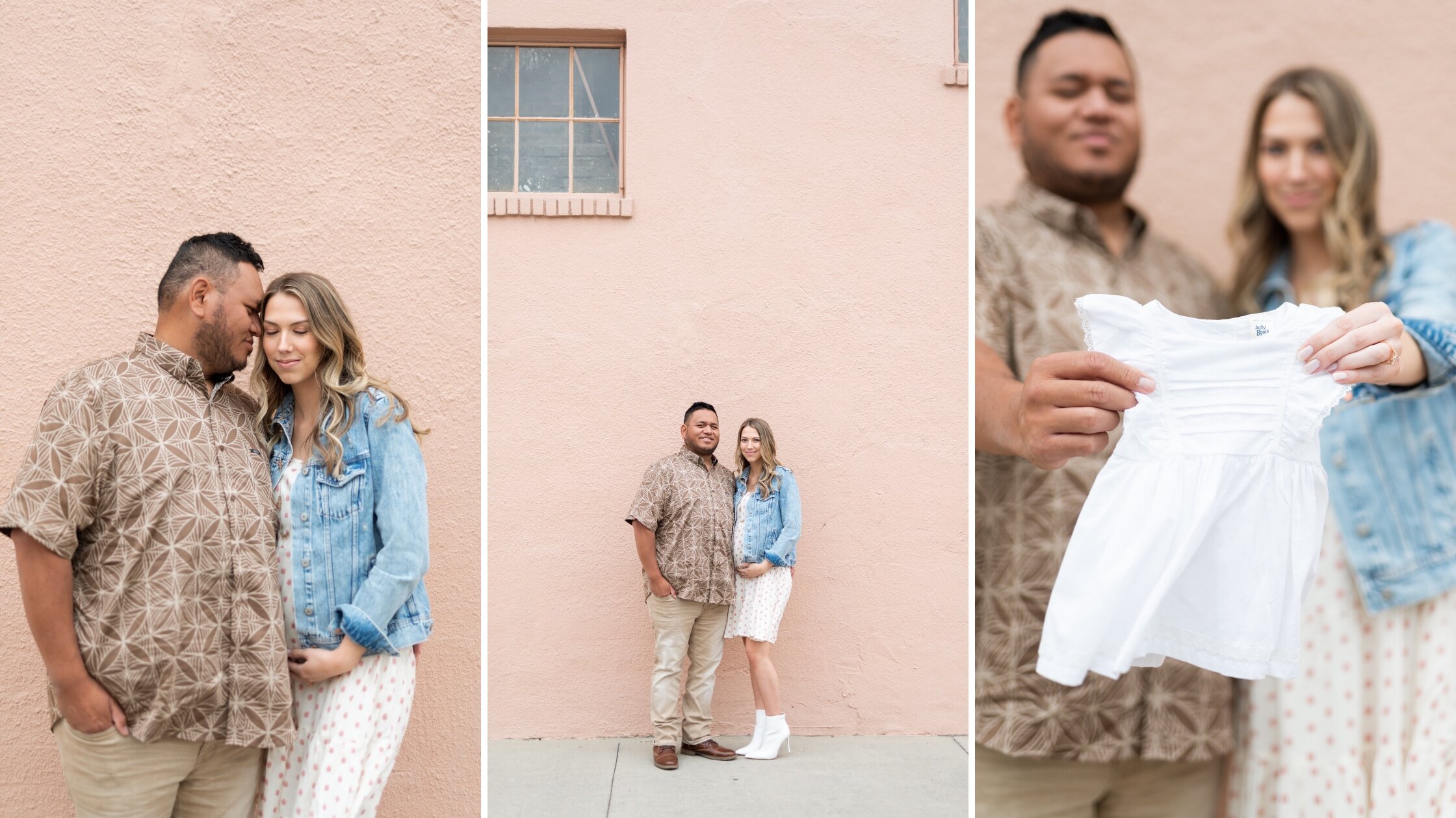 Downtown Mobile Baby Announcement Photoshoot Photographed by Kristen Marcus Photography