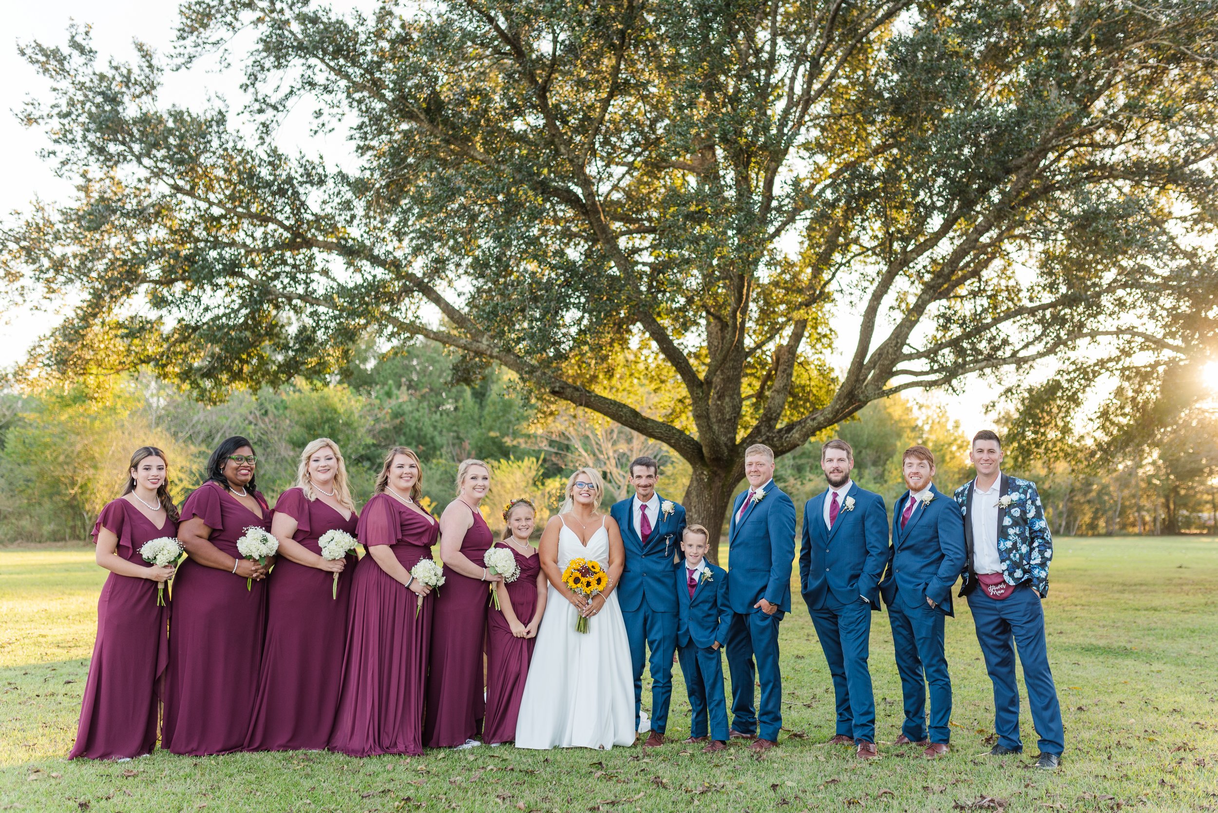 Intimate Fall Back / Front Yard Wedding in Mobile Alabama in October Photographed by Kristen Marcus Photography