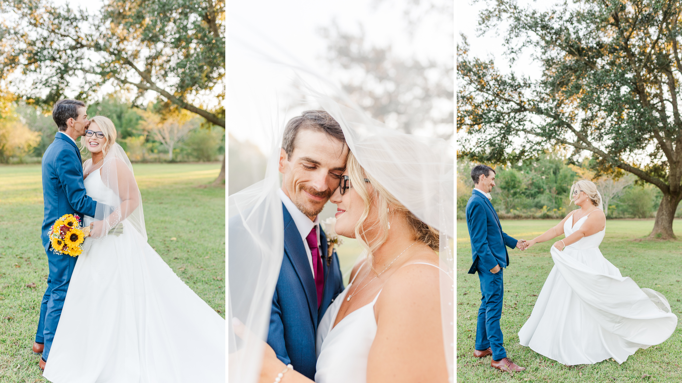 Intimate Fall Back / Front Yard Wedding in Mobile Alabama in October Photographed by Kristen Marcus Photography