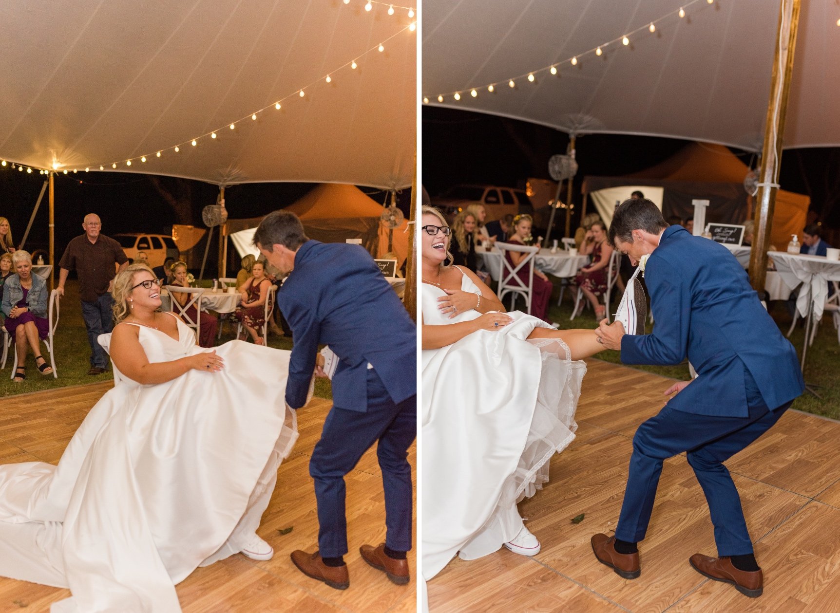 Intimate Fall Back / Front Yard Wedding in Mobile Alabama in October Photographed by Kristen Marcus Photography