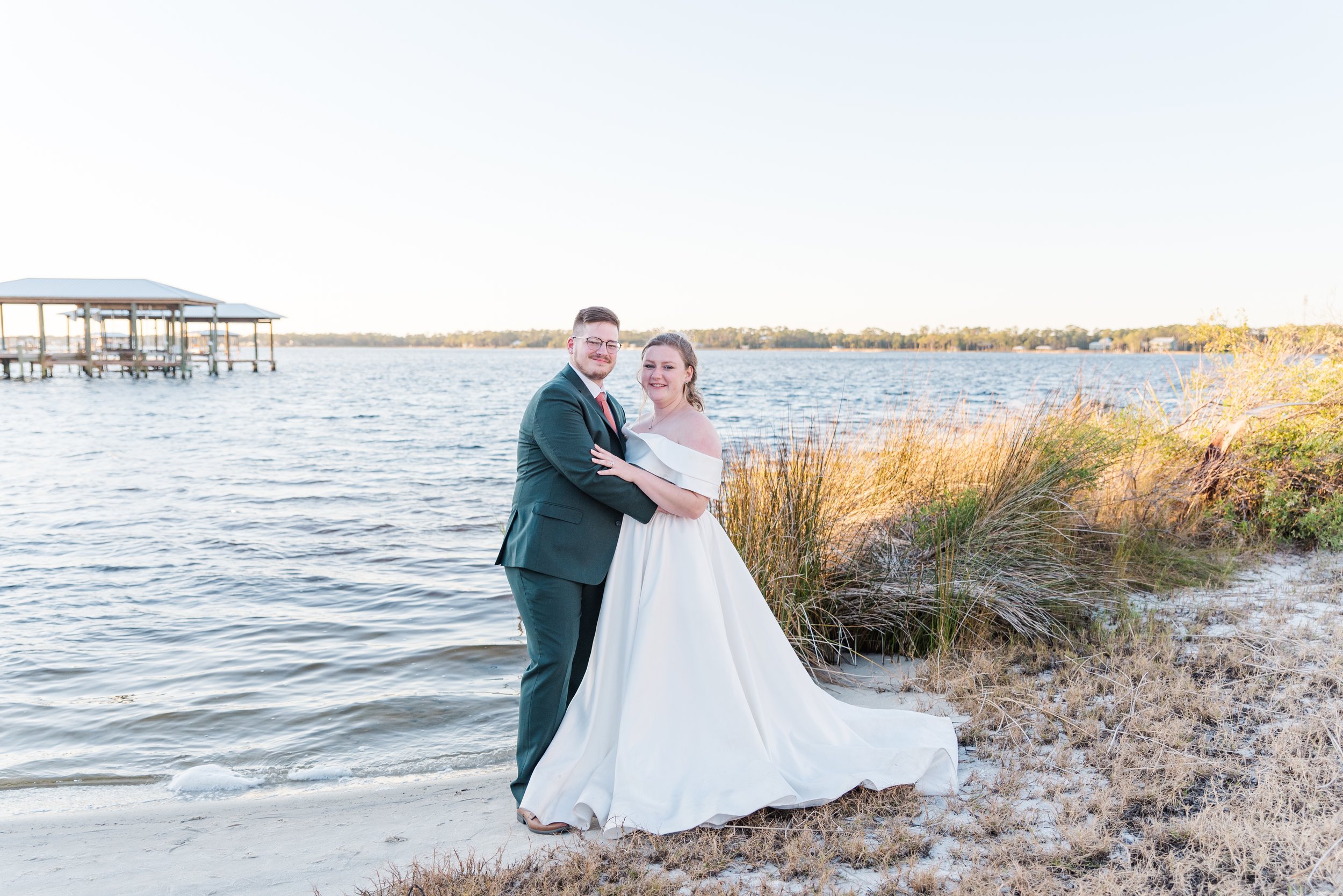 Private Beach House Wedding in Gulf Shores Alabama (AL) in October Photographed by Kristen Marcus Photography