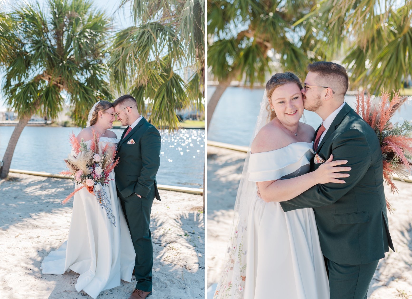 Private Beach House Wedding in Gulf Shores Alabama (AL) in October Photographed by Kristen Marcus Photography