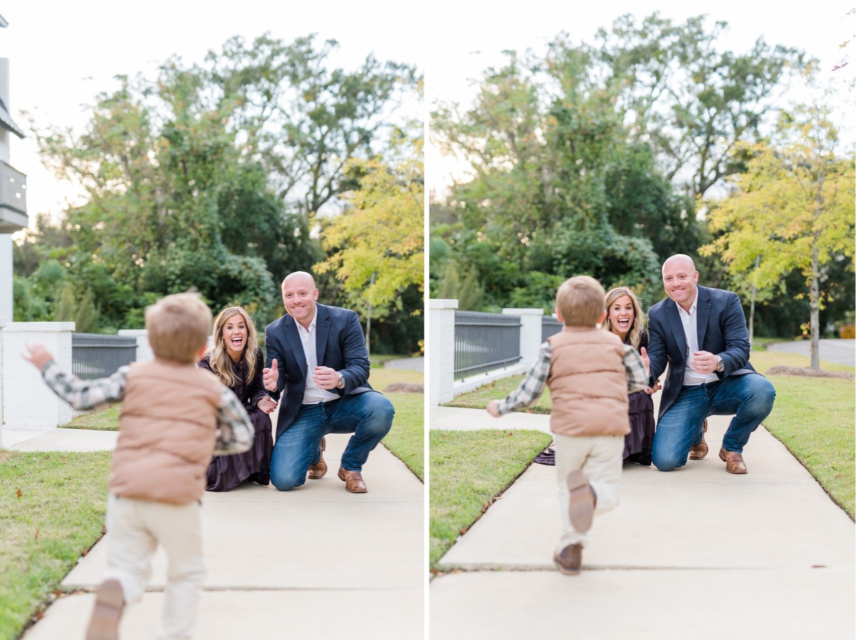 Fall Fairhope Family Photos in Knoll Park in October Photographed by Kristen Marcus Photography