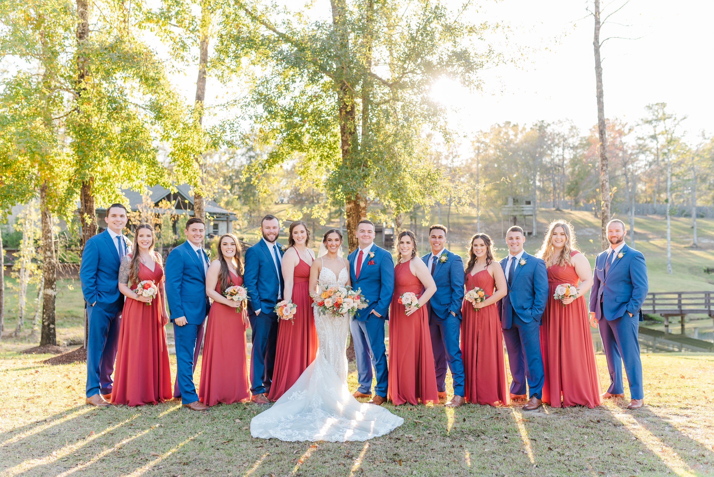 Fall Izenstone Spanish Fort Alabama Wedding in November Photographed by Kristen Marcus Photography
