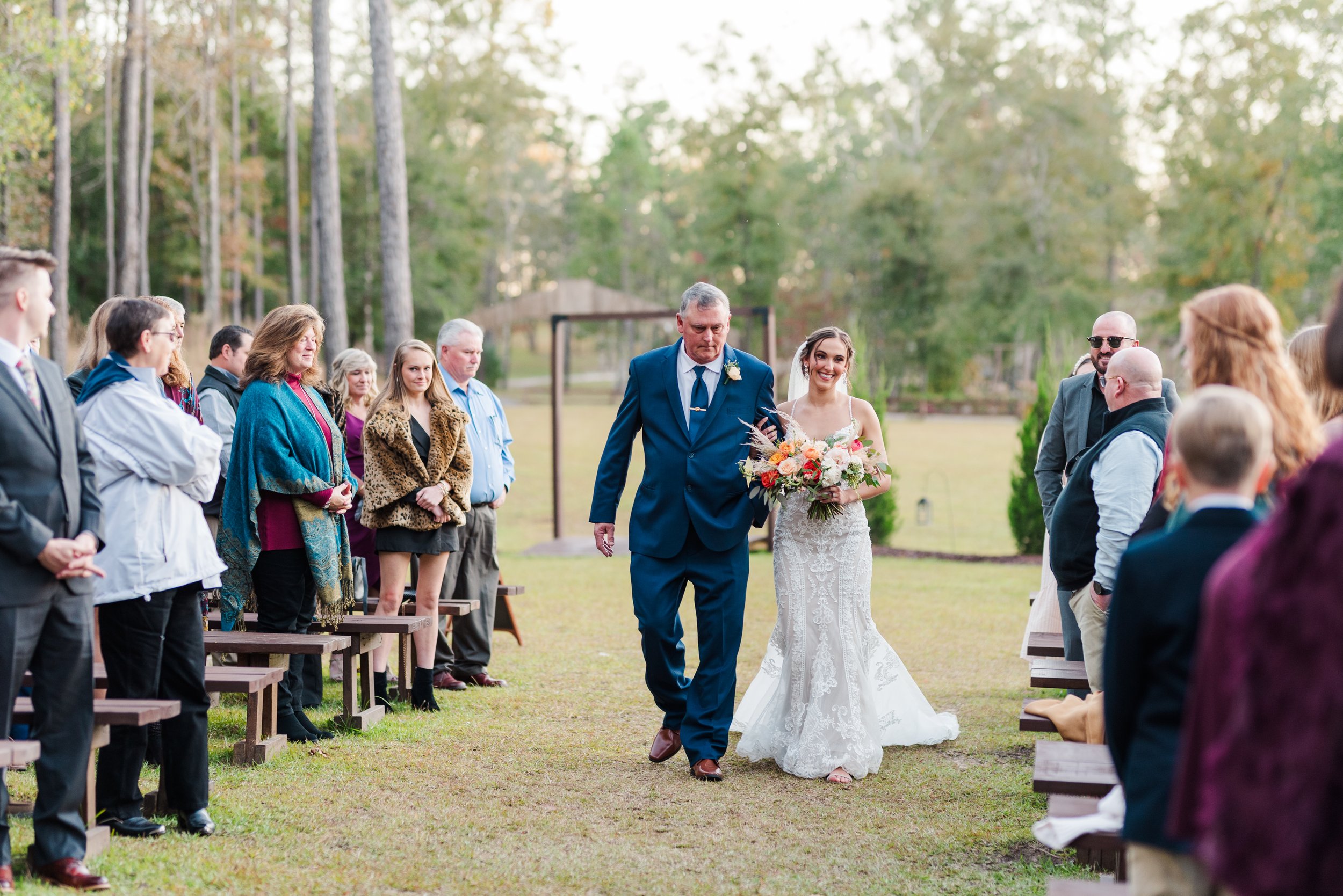 Fall Izenstone Spanish Fort Alabama Wedding in November Photographed by Kristen Marcus Photography