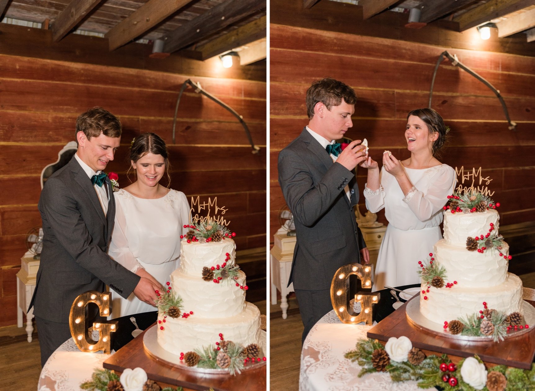 Church and Barn Wedding in Robertsdale Alabama Photographed by Kristen Marcus Photography