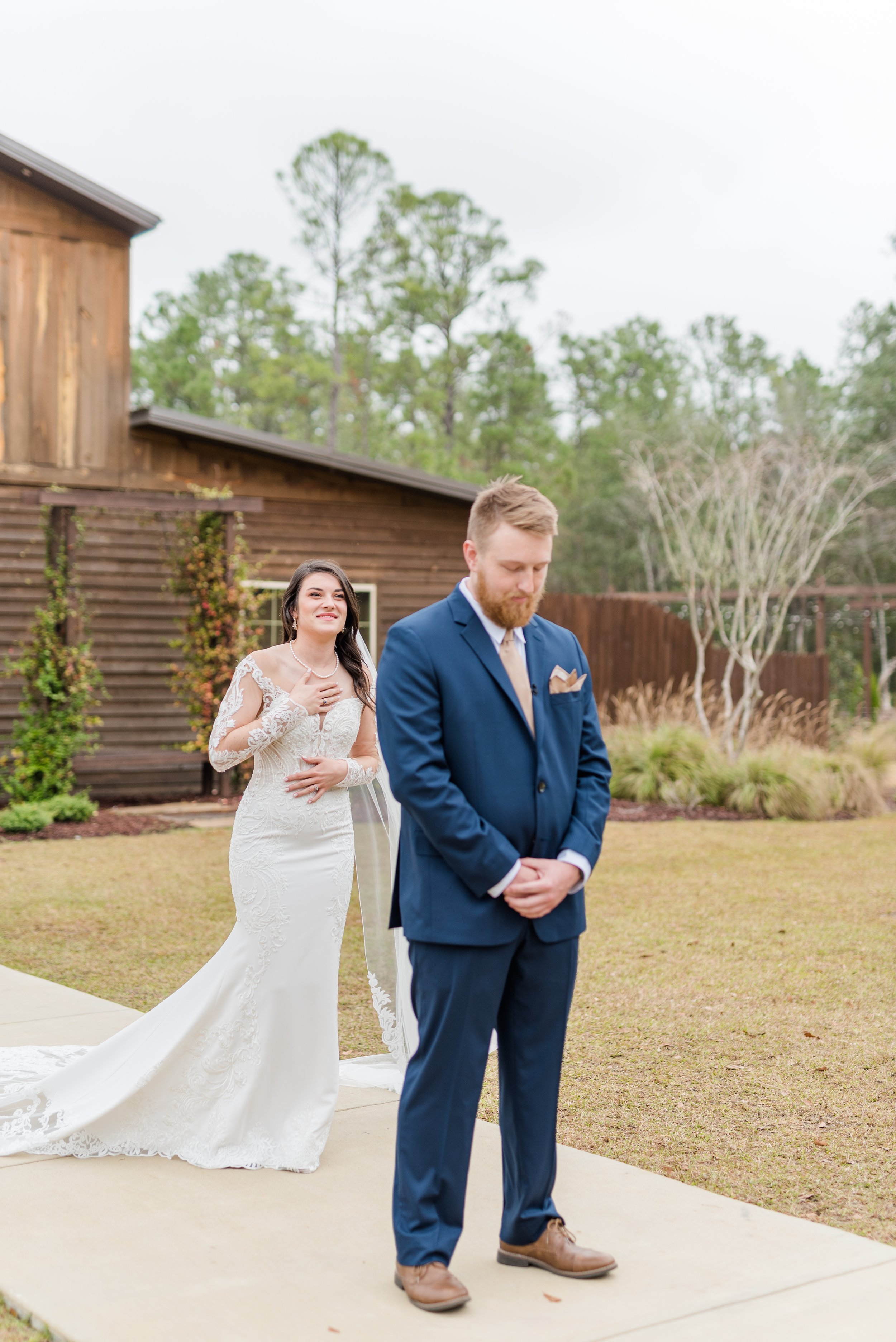 Winter Wedding at Izenstone in Spanish Fort Alabama Photographed by Kristen Marcus Photography