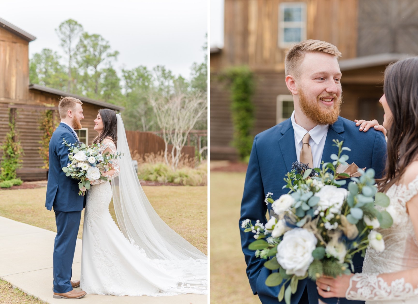 Winter Wedding at Izenstone in Spanish Fort Alabama Photographed by Kristen Marcus Photography