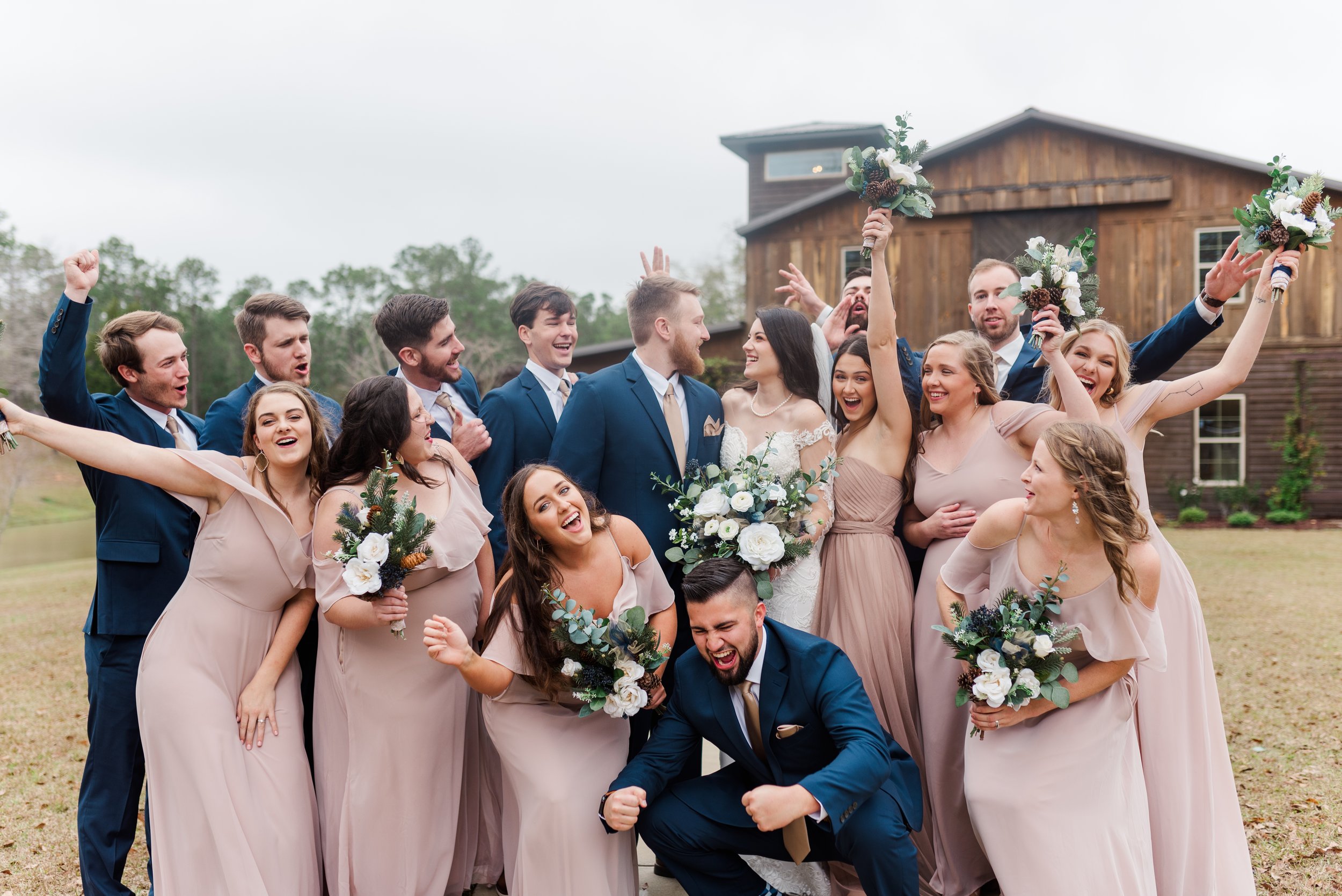 Winter Wedding at Izenstone in Spanish Fort Alabama Photographed by Kristen Marcus Photography