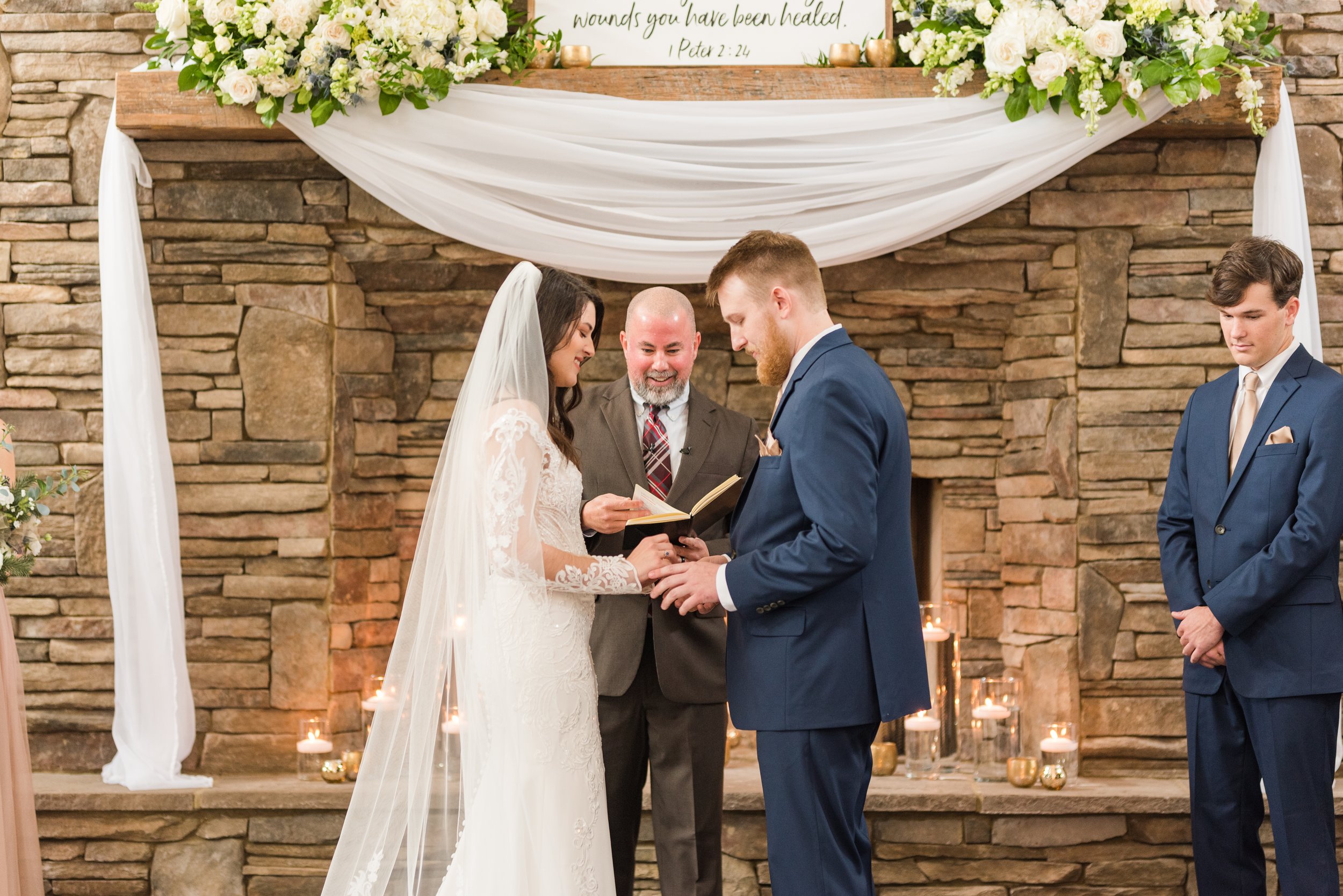 Winter Wedding at Izenstone in Spanish Fort Alabama Photographed by Kristen Marcus Photography