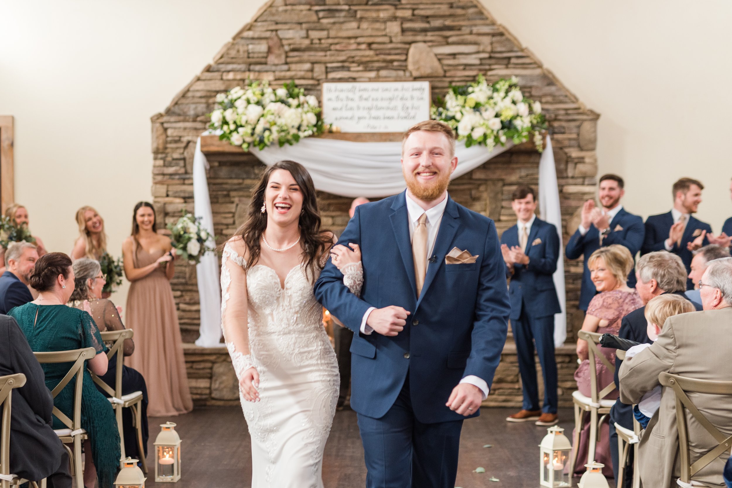 Winter Wedding at Izenstone in Spanish Fort Alabama Photographed by Kristen Marcus Photography