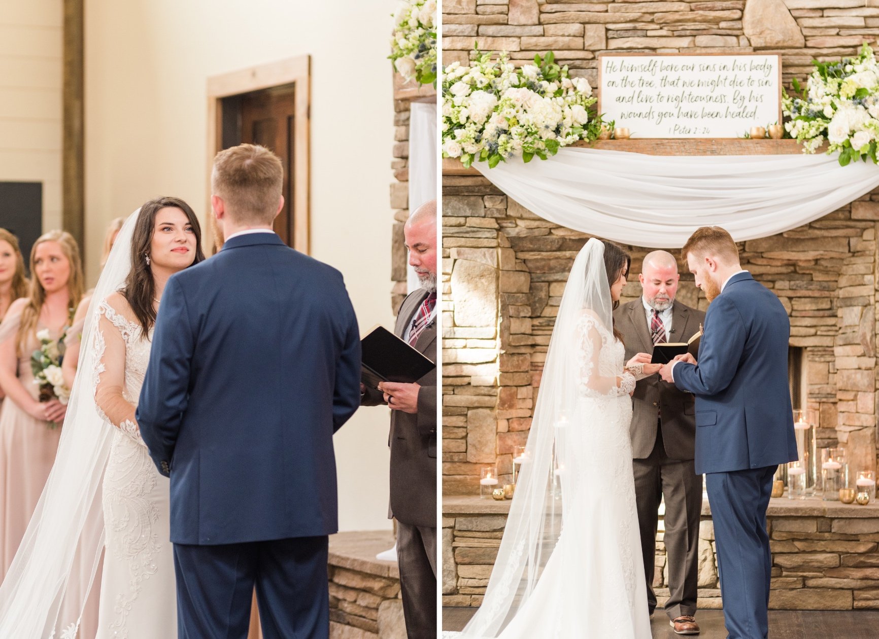 Winter Wedding at Izenstone in Spanish Fort Alabama Photographed by Kristen Marcus Photography