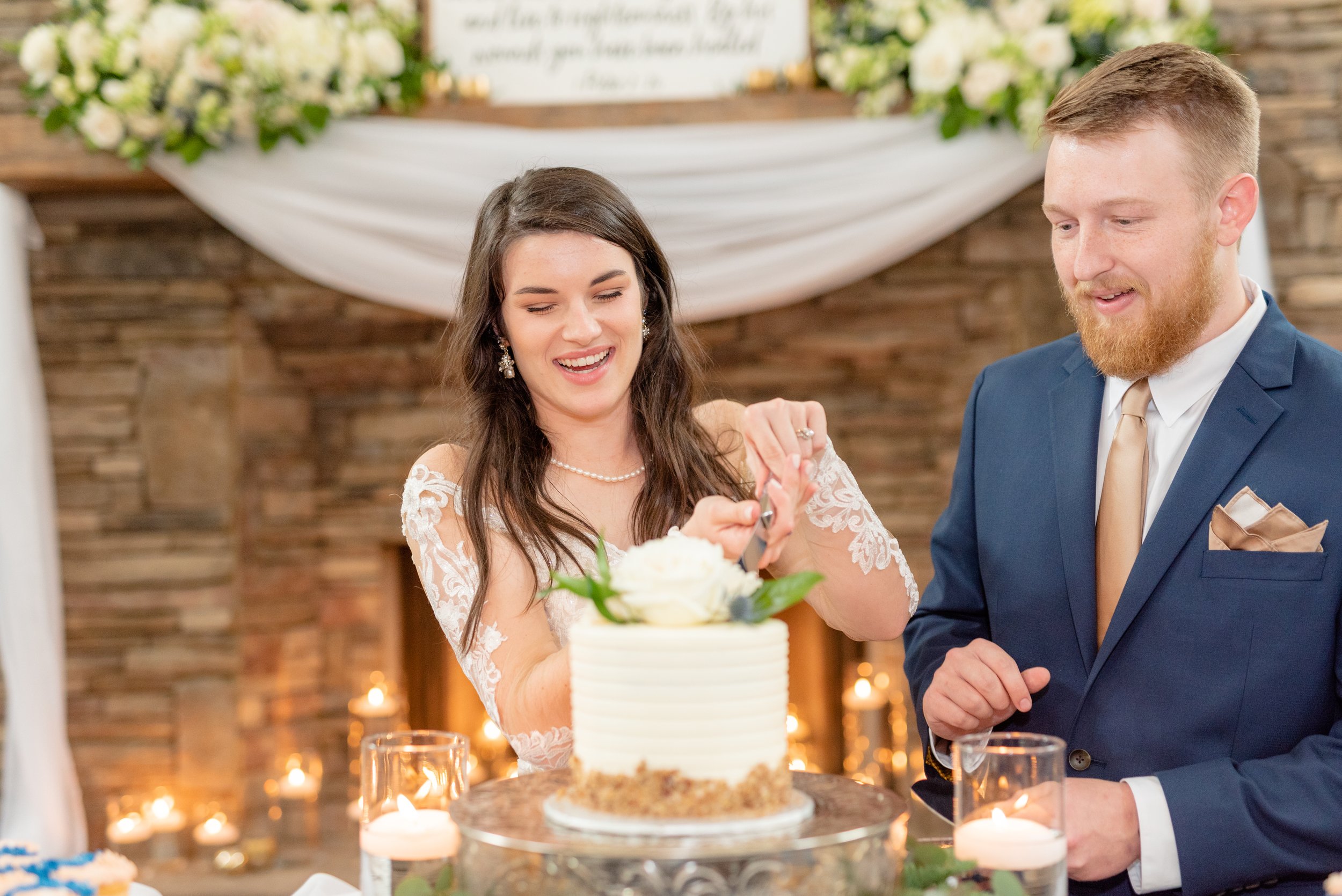 Winter Wedding at Izenstone in Spanish Fort Alabama Photographed by Kristen Marcus Photography