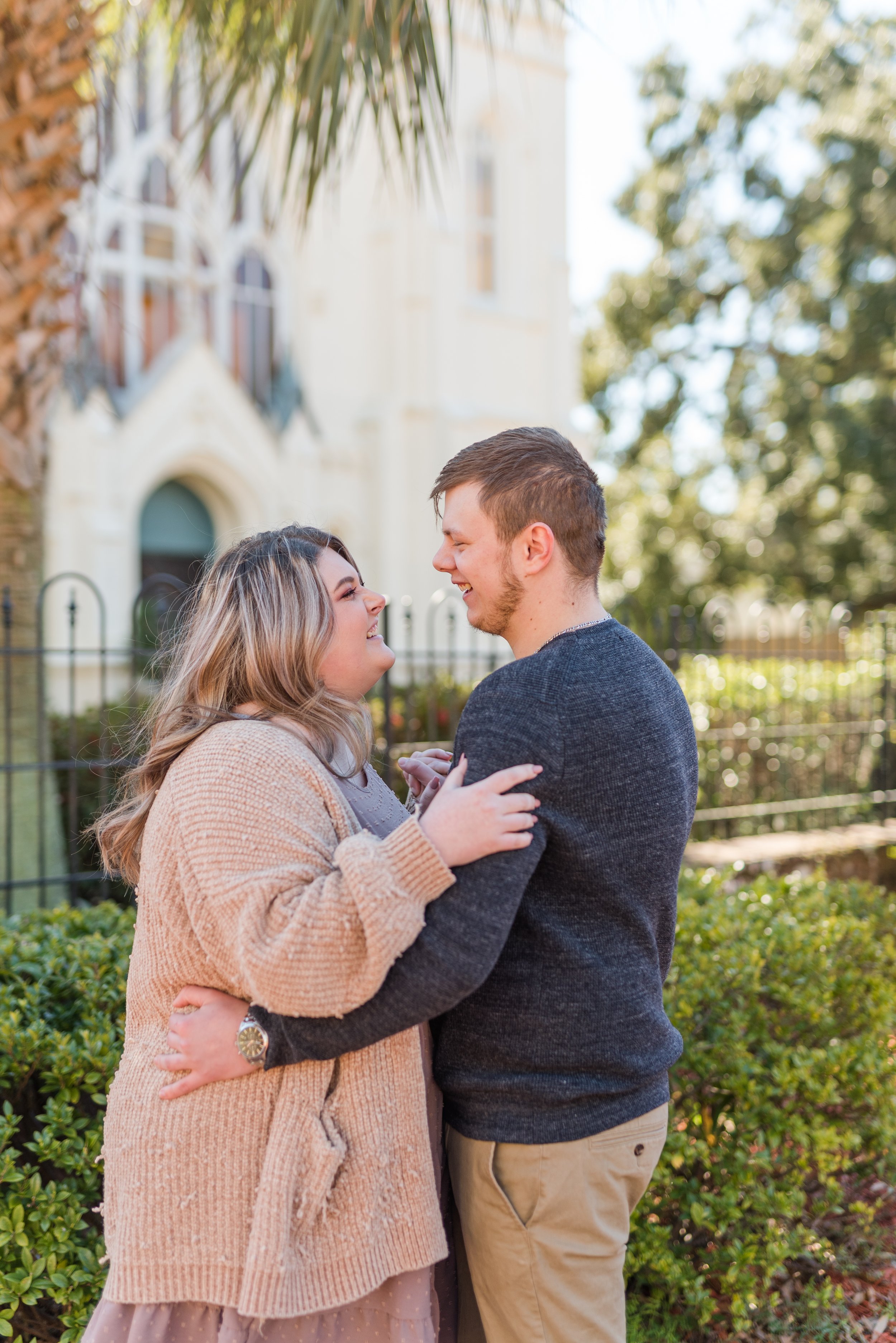 Spring Hill College Engagement Session in Mobile, AL Photographed by Kristen Marcus Photography