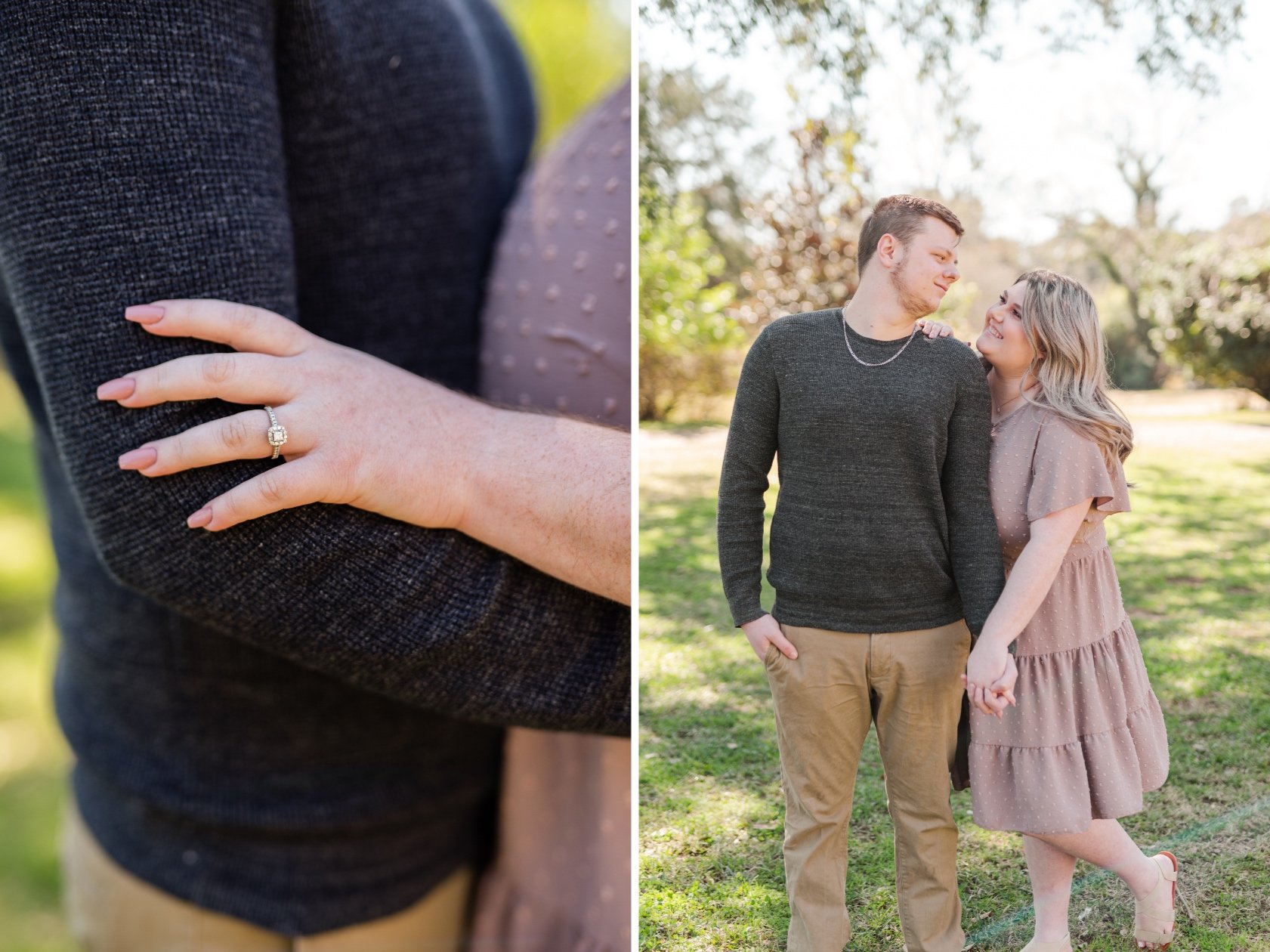 Spring Hill College Engagement Session in Mobile, AL Photographed by Kristen Marcus Photography